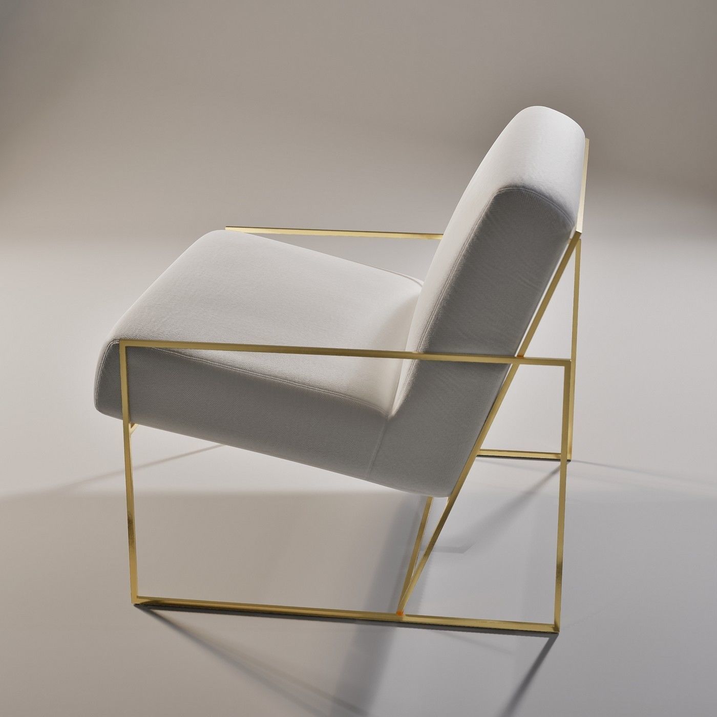 Marsden Chair - Subdivision geometry Low-poly 3D model_7