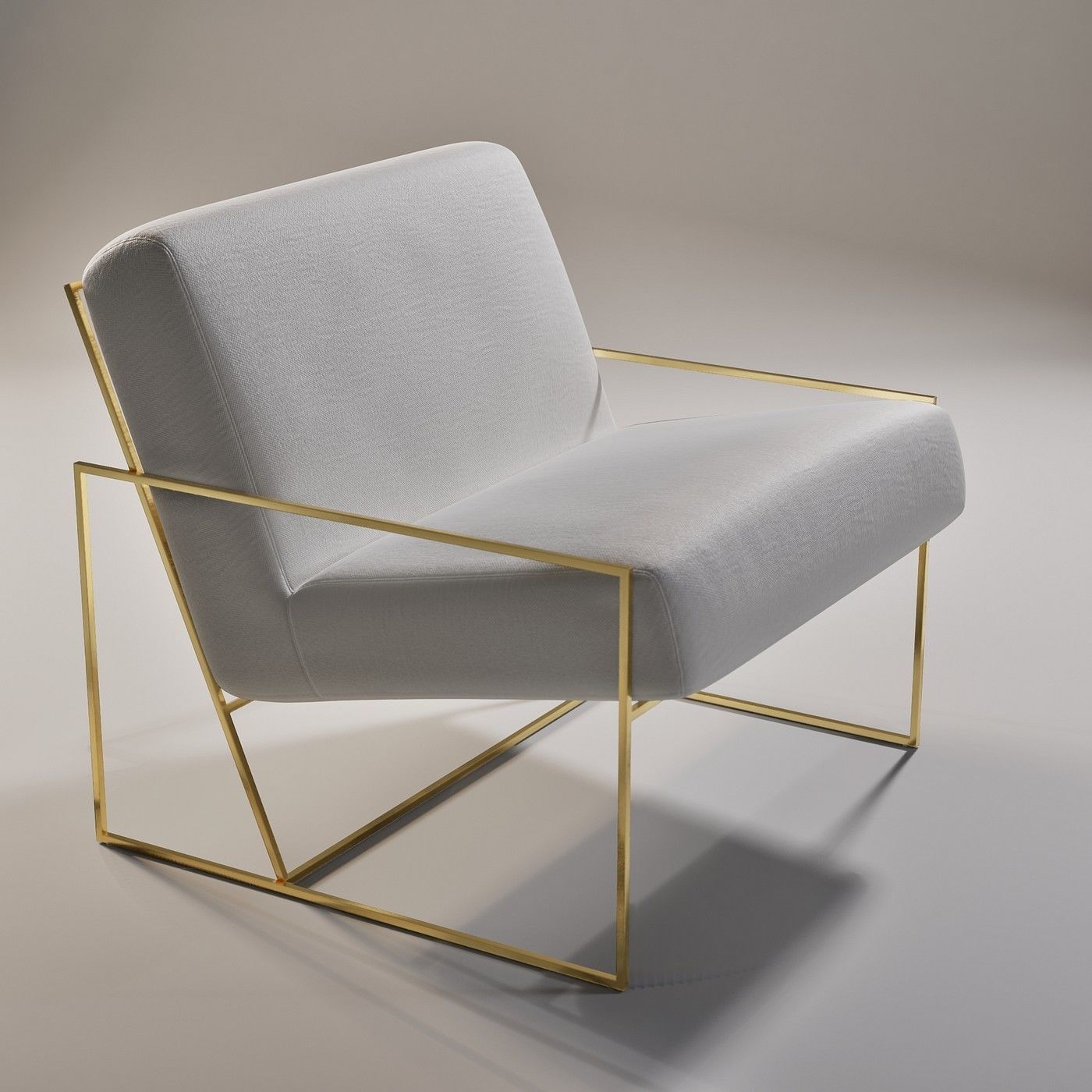 Marsden Chair - Subdivision geometry Low-poly 3D model_4