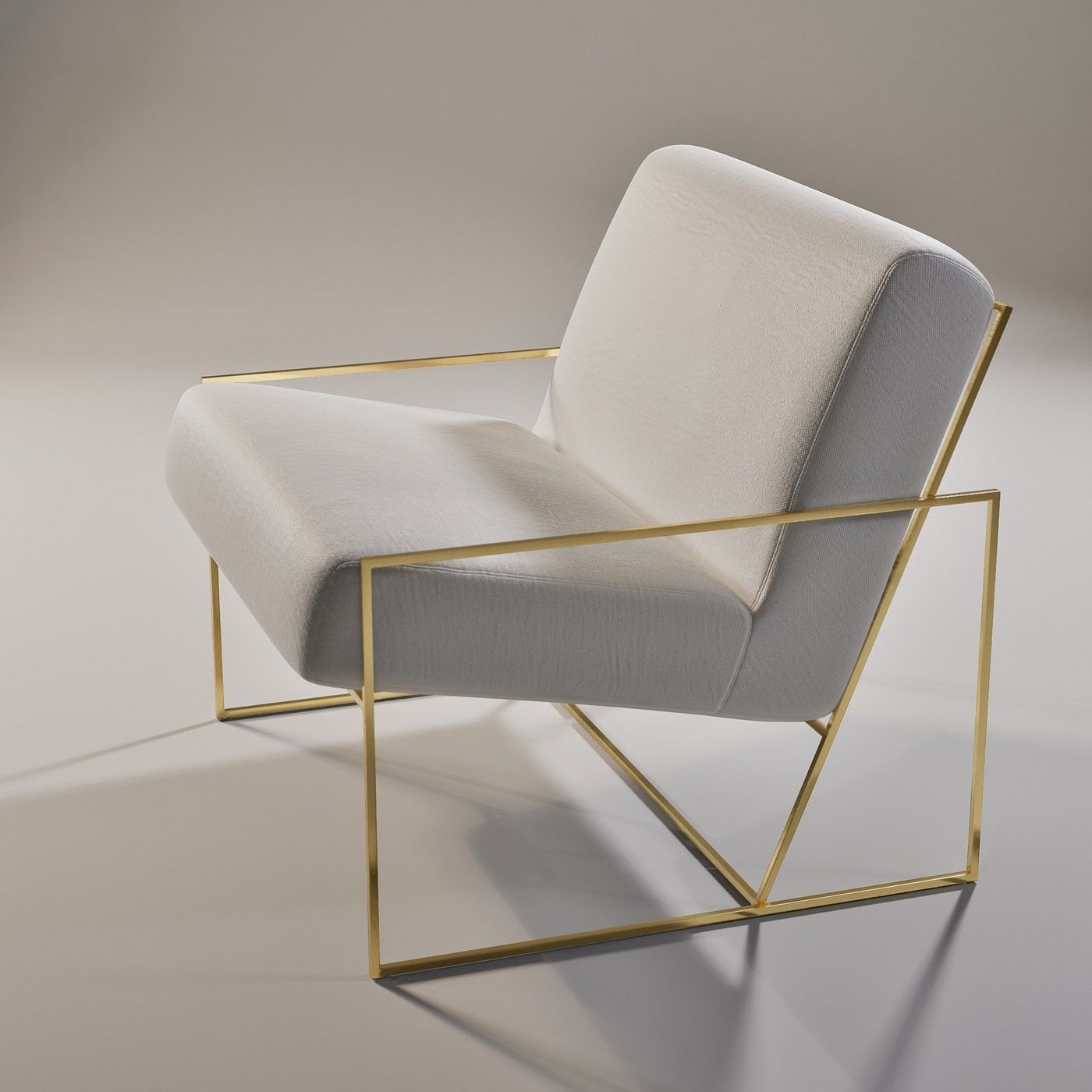 Marsden Chair - Subdivision geometry Low-poly 3D model_6