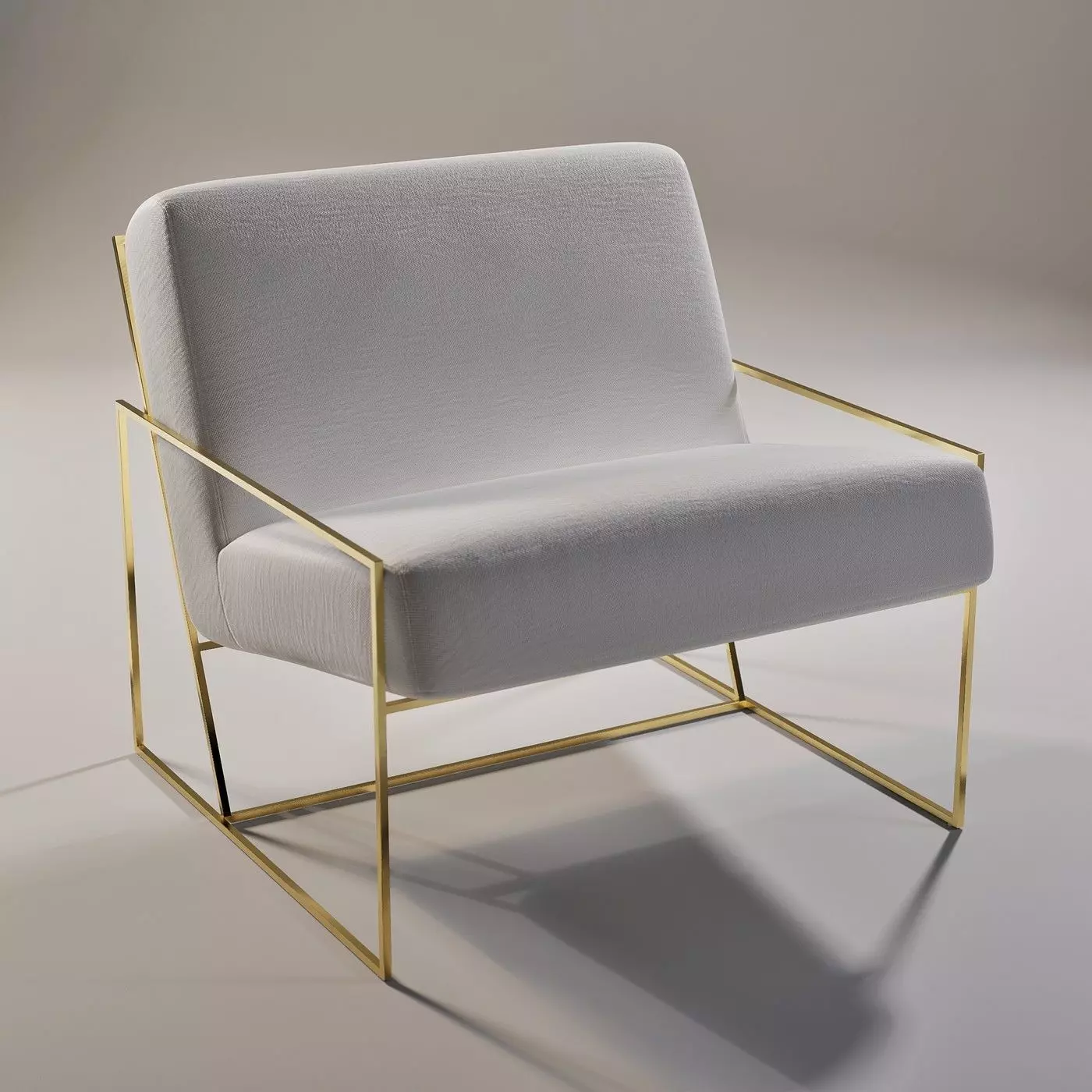 Marsden Chair - Subdivision geometry Low-poly 3D model_0