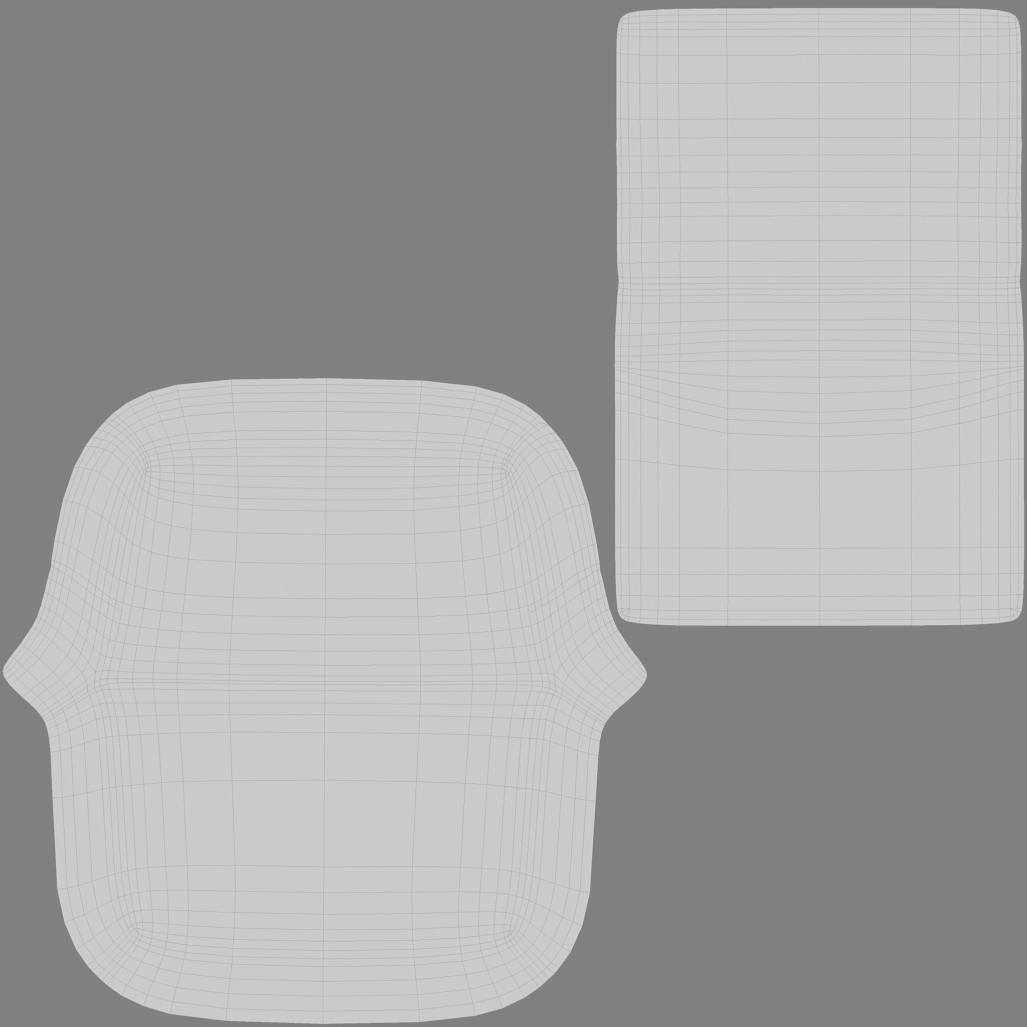 Marsden Chair - Subdivision geometry Low-poly 3D model_17