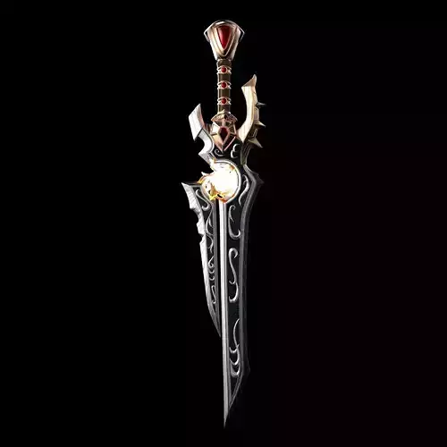 Anduin Wrynn WOW Battle for Azeroth Sword 3D model