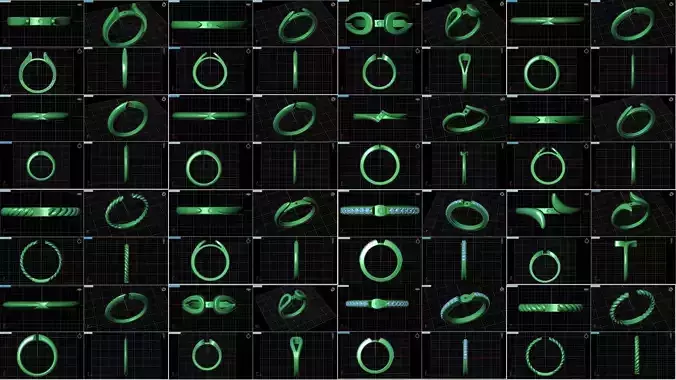 3DM ENGAGEMENT 156 PEG HALO HEADS AND 18 SHANK FILES