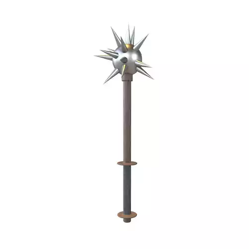 Morning Star Weapon v1 005 Low-poly 3D model
