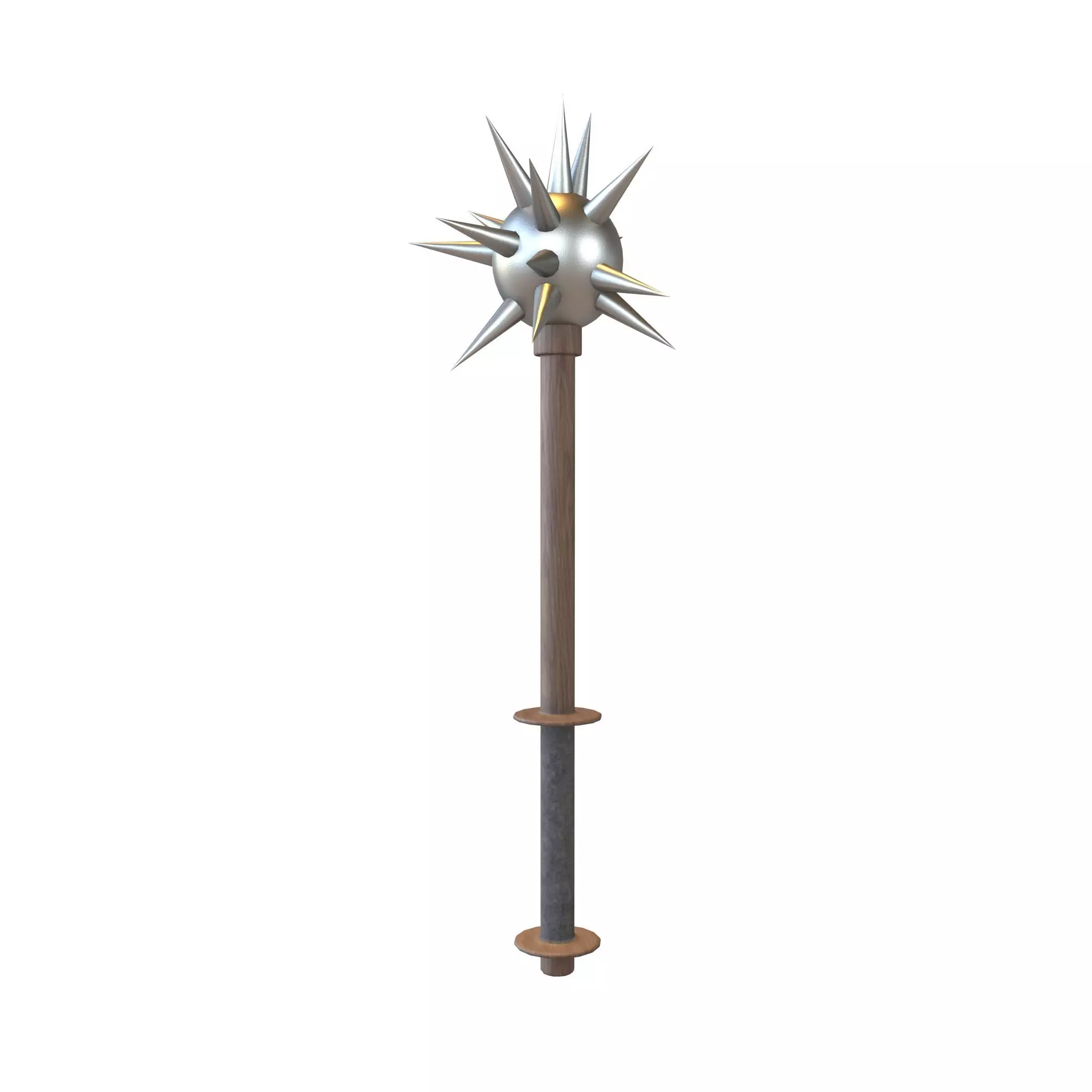 Morning Star Weapon v1 005 Low-poly 3D model_0