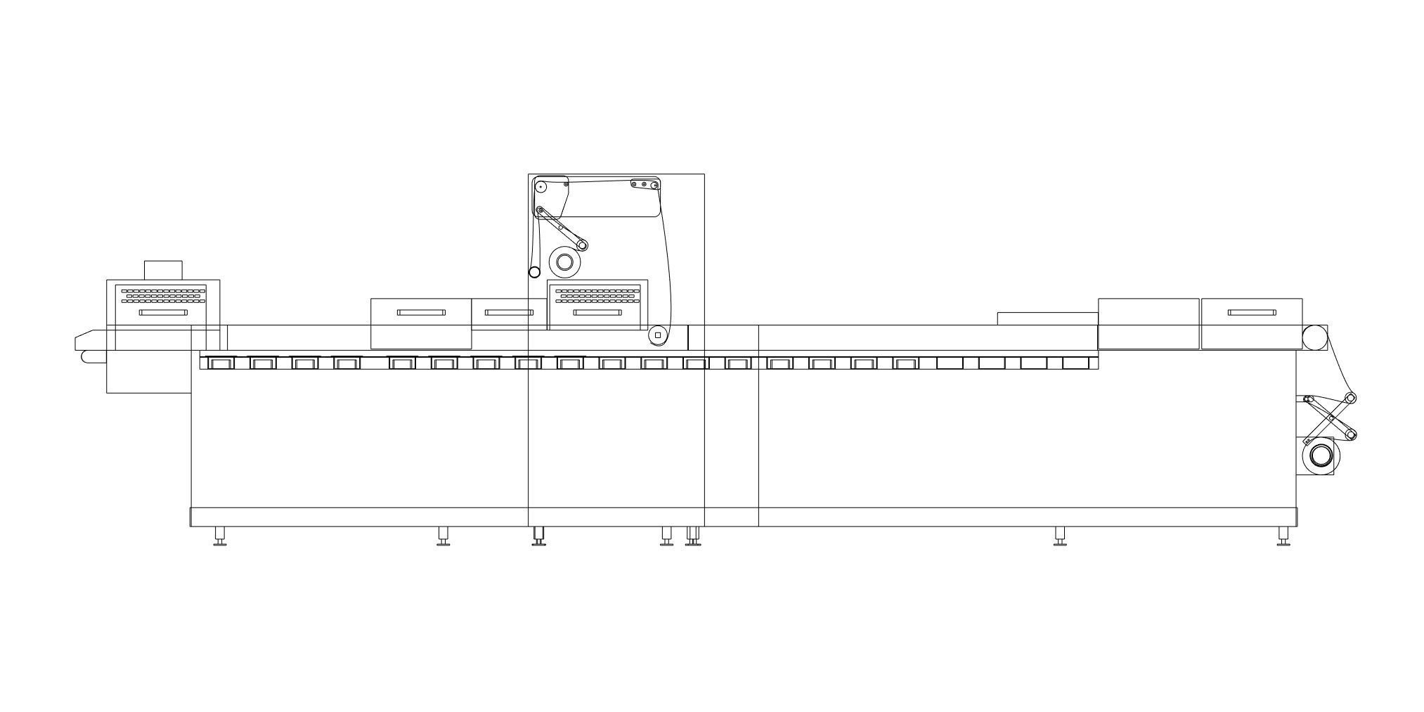 Thermoformer - Packaging machine Low-poly 3D model_2