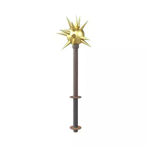 Morning Star Weapon v1 007 Low-poly 3D model