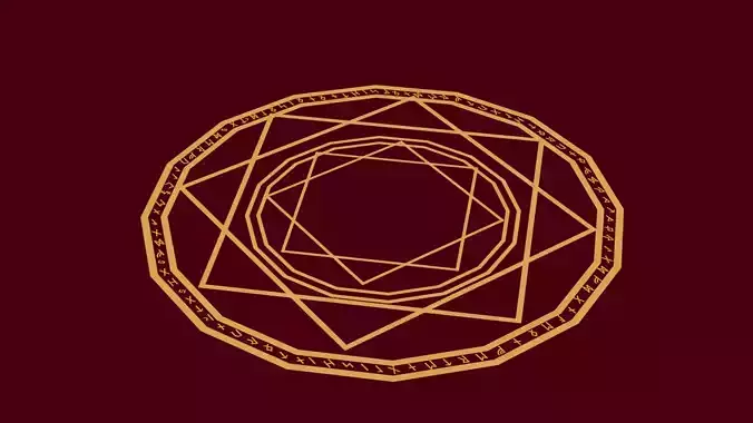 Magic Circle Low-poly 3D model