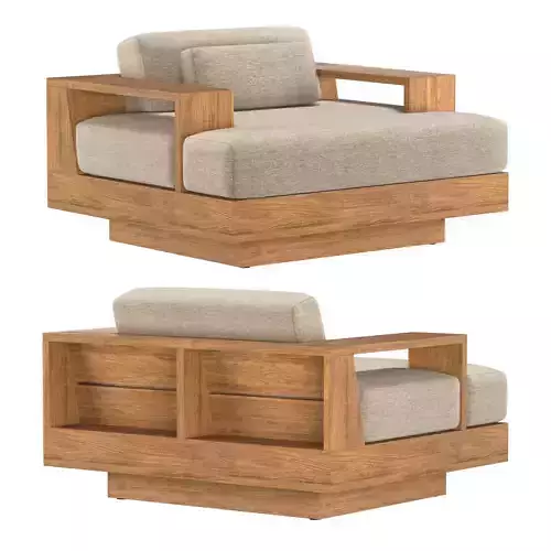 CAPE TOWN TEAK LOUNGE CHAIR