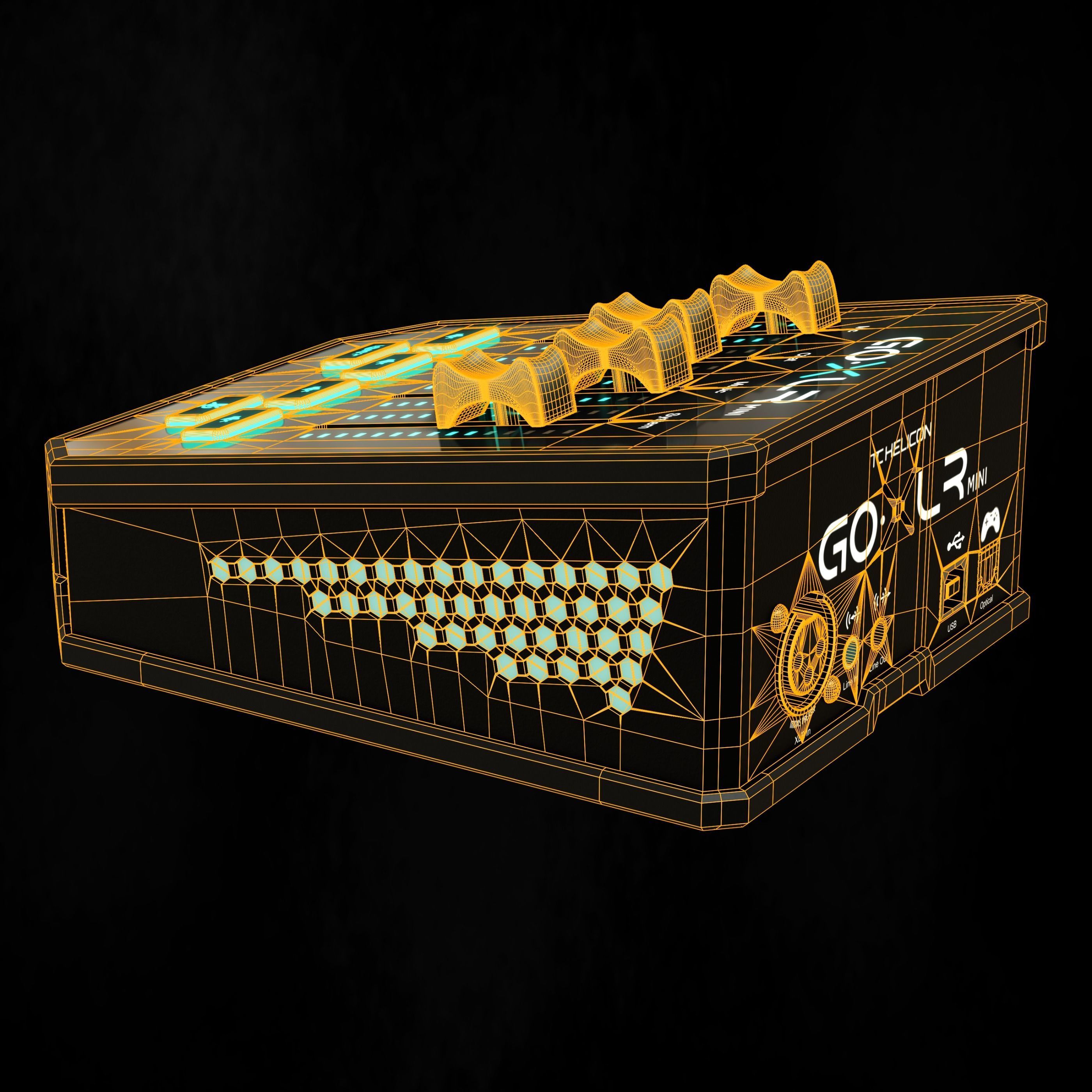TC Helicon GoXLR Mini Low-poly 3D model_10