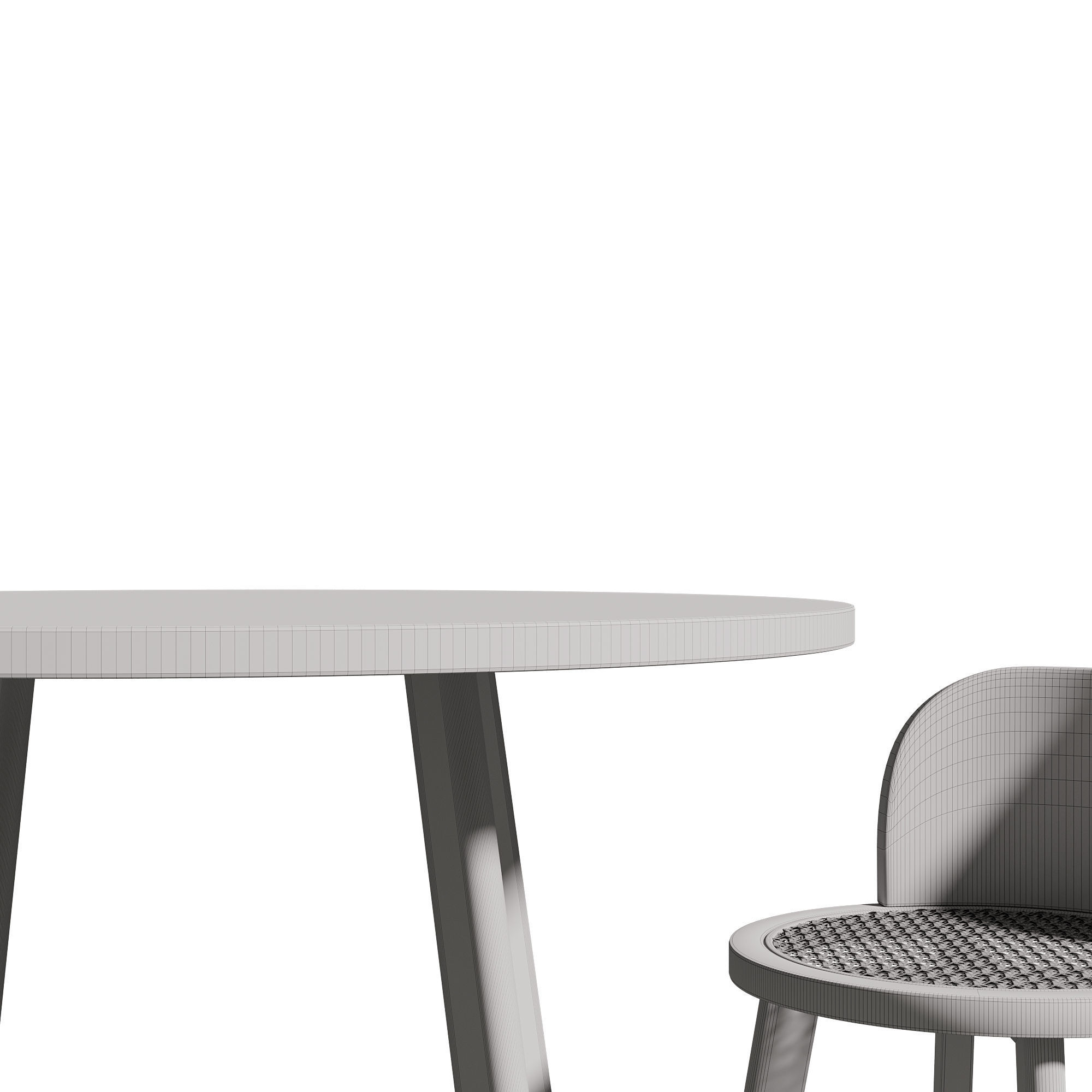 Kathyscove Quinns Junior Round Activity Wood Table Chairs Set 3D model_29