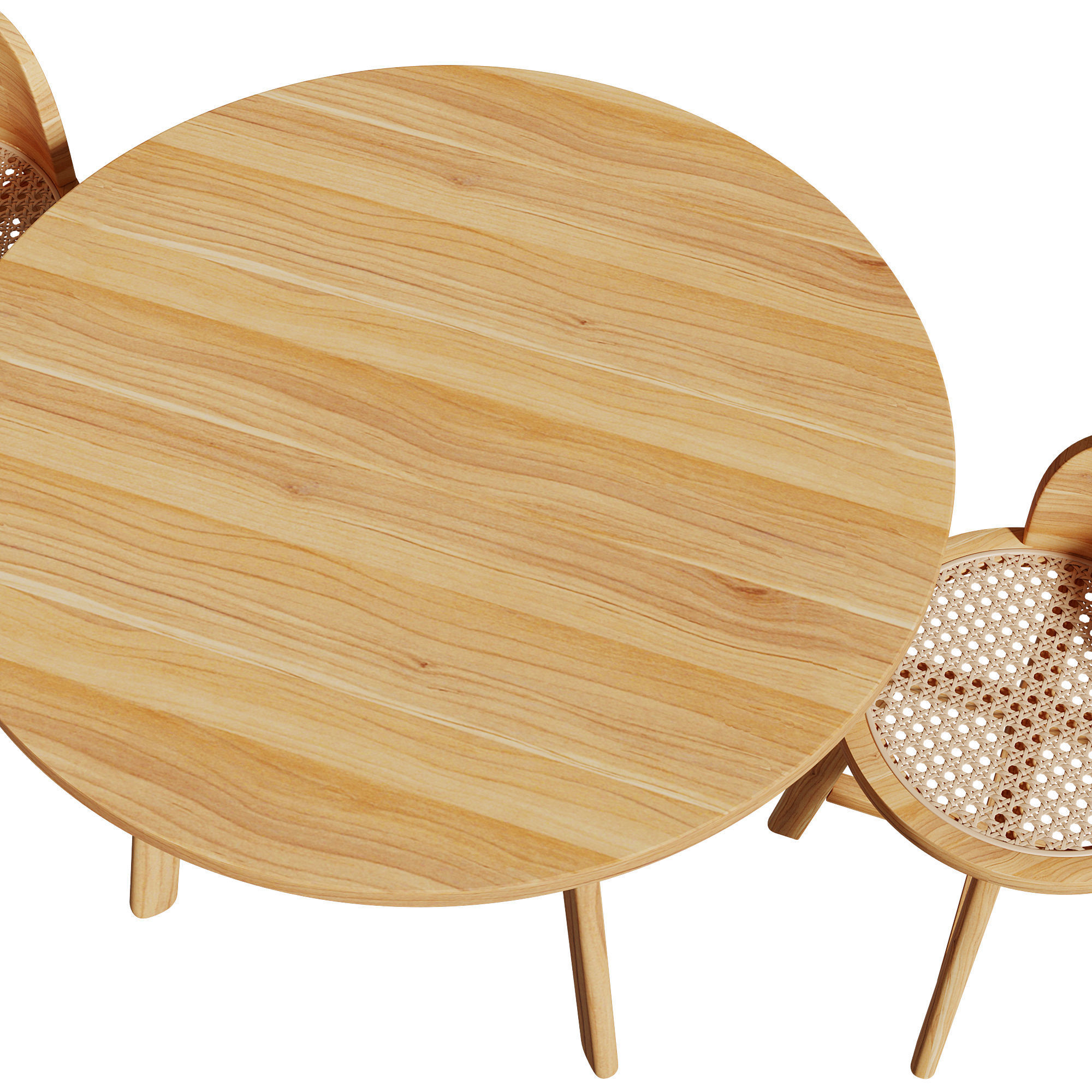 Kathyscove Quinns Junior Round Activity Wood Table Chairs Set 3D model_19
