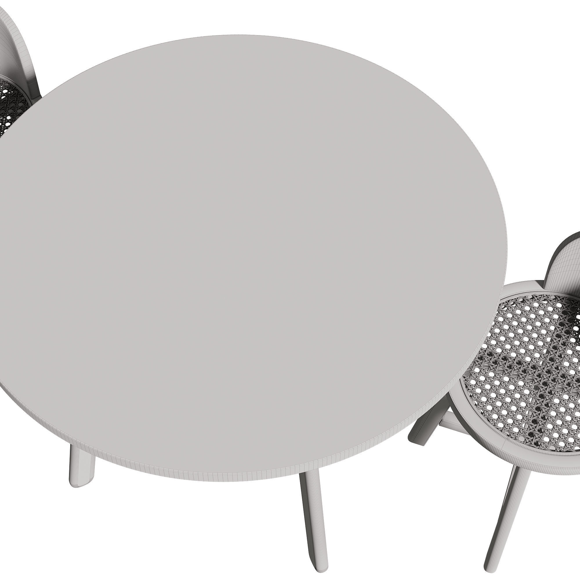 Kathyscove Quinns Junior Round Activity Wood Table Chairs Set 3D model_20