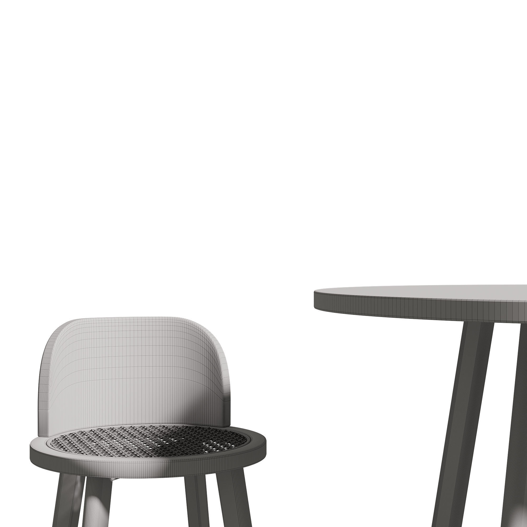Kathyscove Quinns Junior Round Activity Wood Table Chairs Set 3D model_26