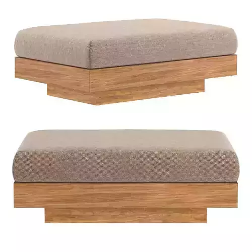 CAPE TOWN TEAK OTTOMAN