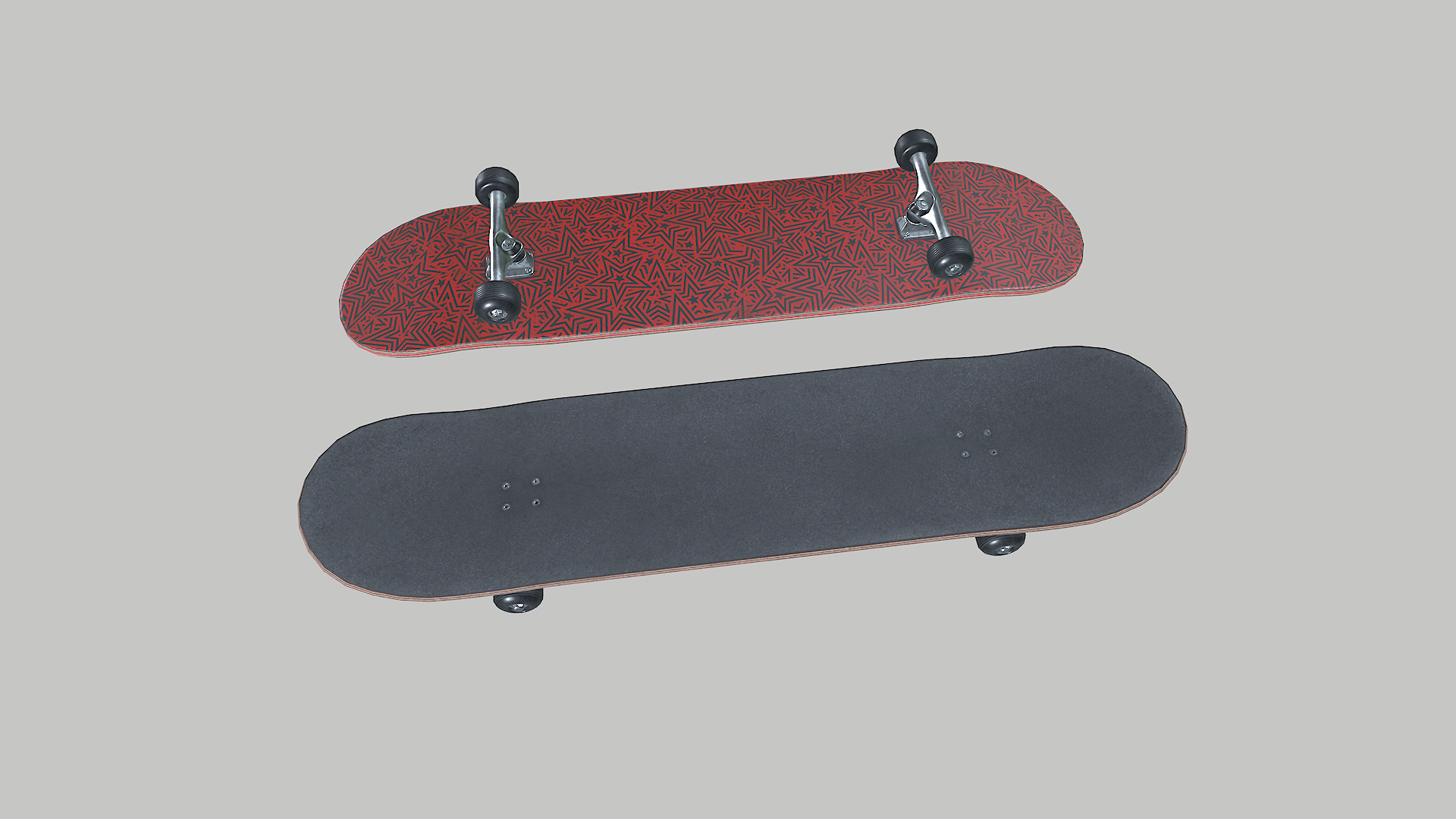Skateboard Game Ready PBR Model Low-poly 3D model_2