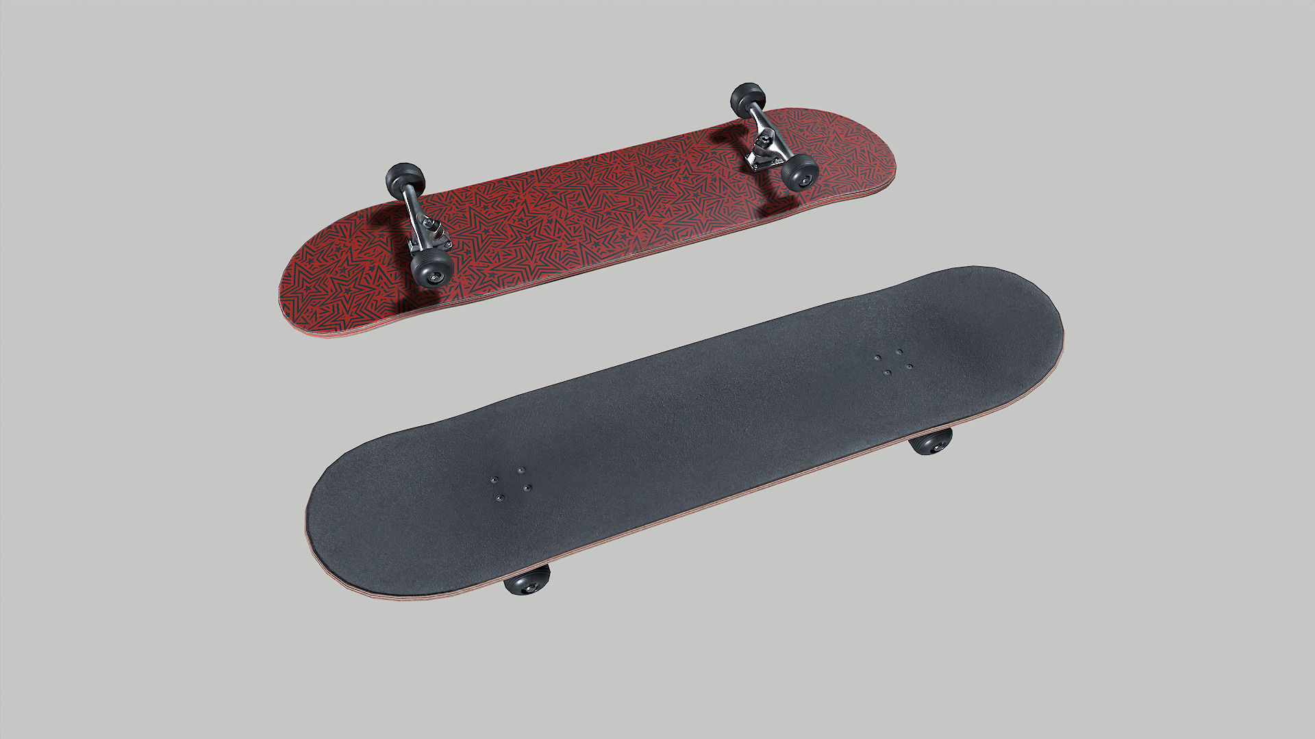 Skateboard Game Ready PBR Model Low-poly 3D model_1