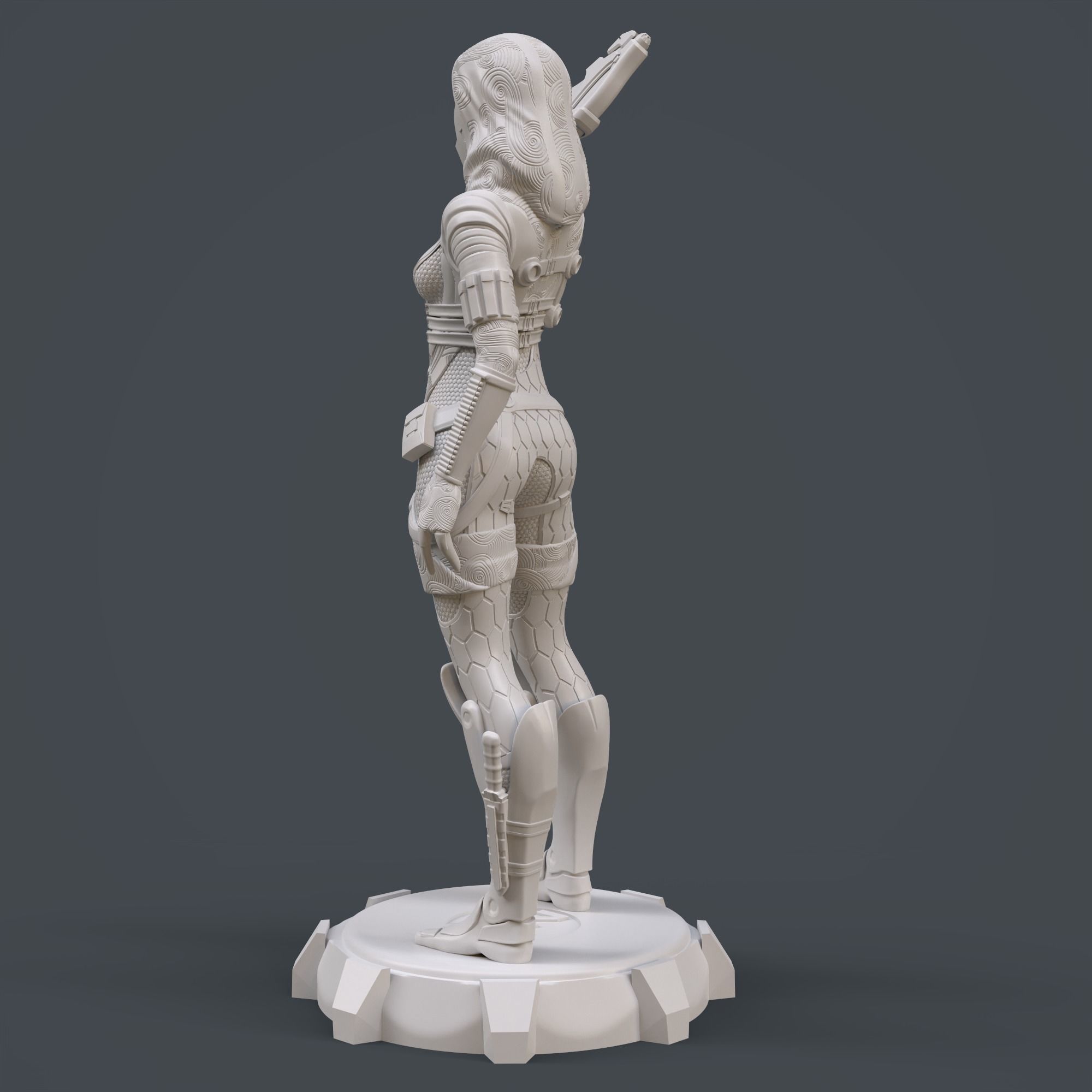 Tali Zorah Mass Effect 3D print model_12