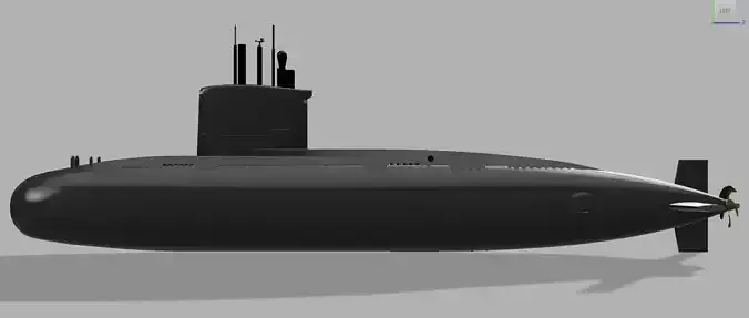 Taiwan submarine Hai-Lung Class 1- 50 scale designed for RC 3D print model