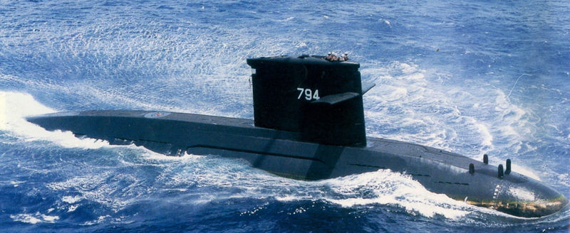 Taiwan submarine Hai-Lung Class 1- 50 scale designed for RC 3D print model_6