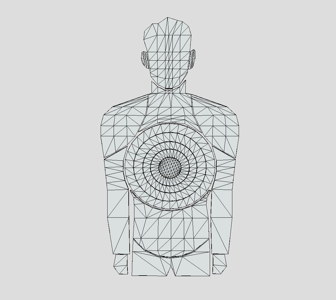 Target1 Low-poly 3D model_1