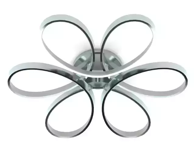 Ceiling light - Modern loops lamp with LED 3D model