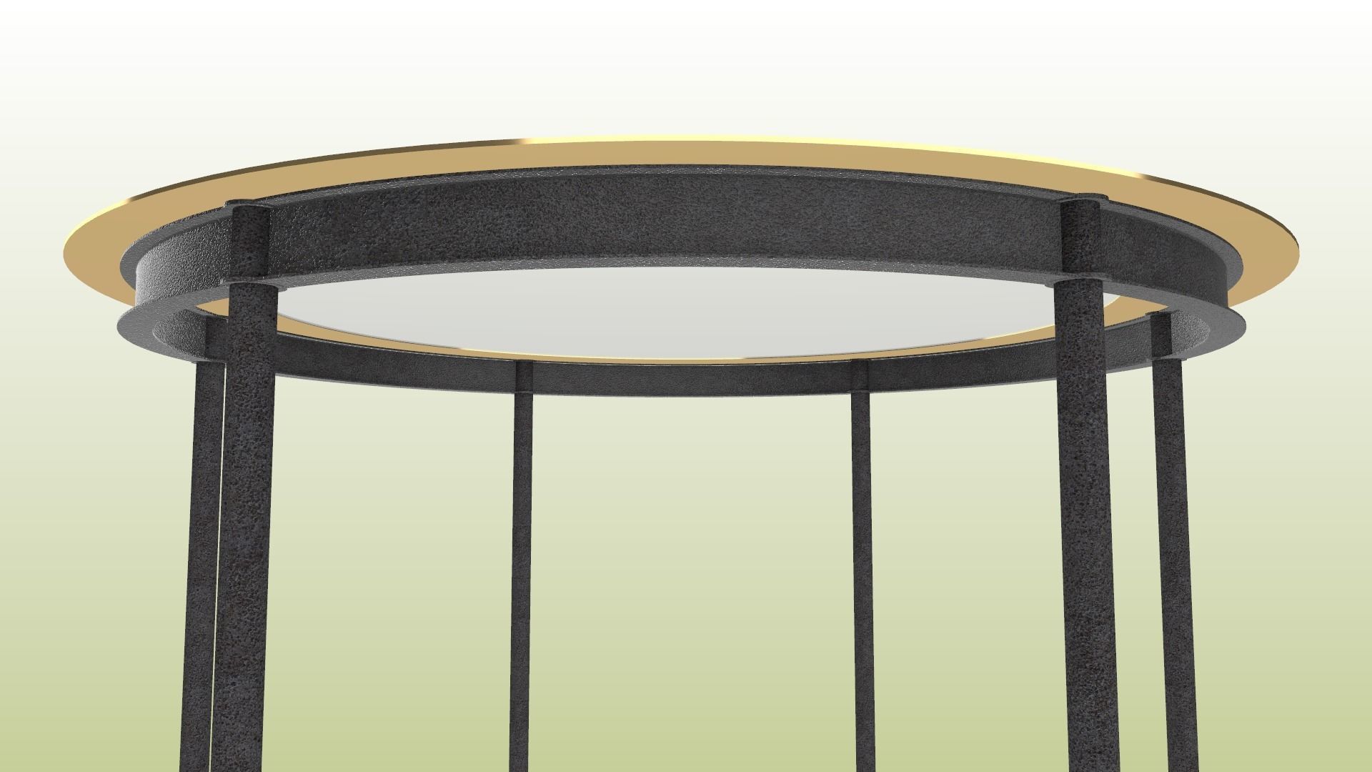 Circular steel-framed building 3D model_4