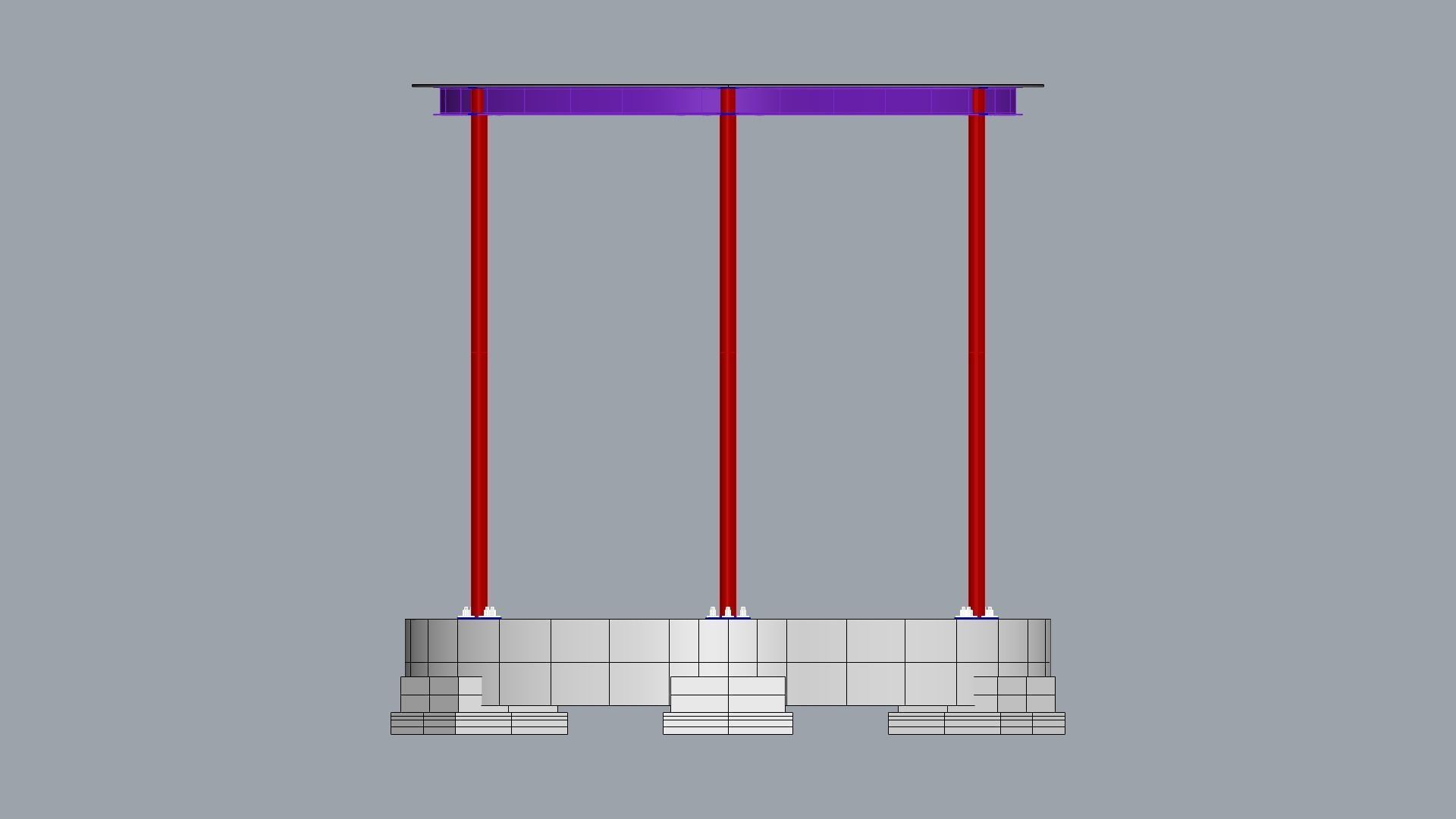 Circular steel-framed building 3D model_7