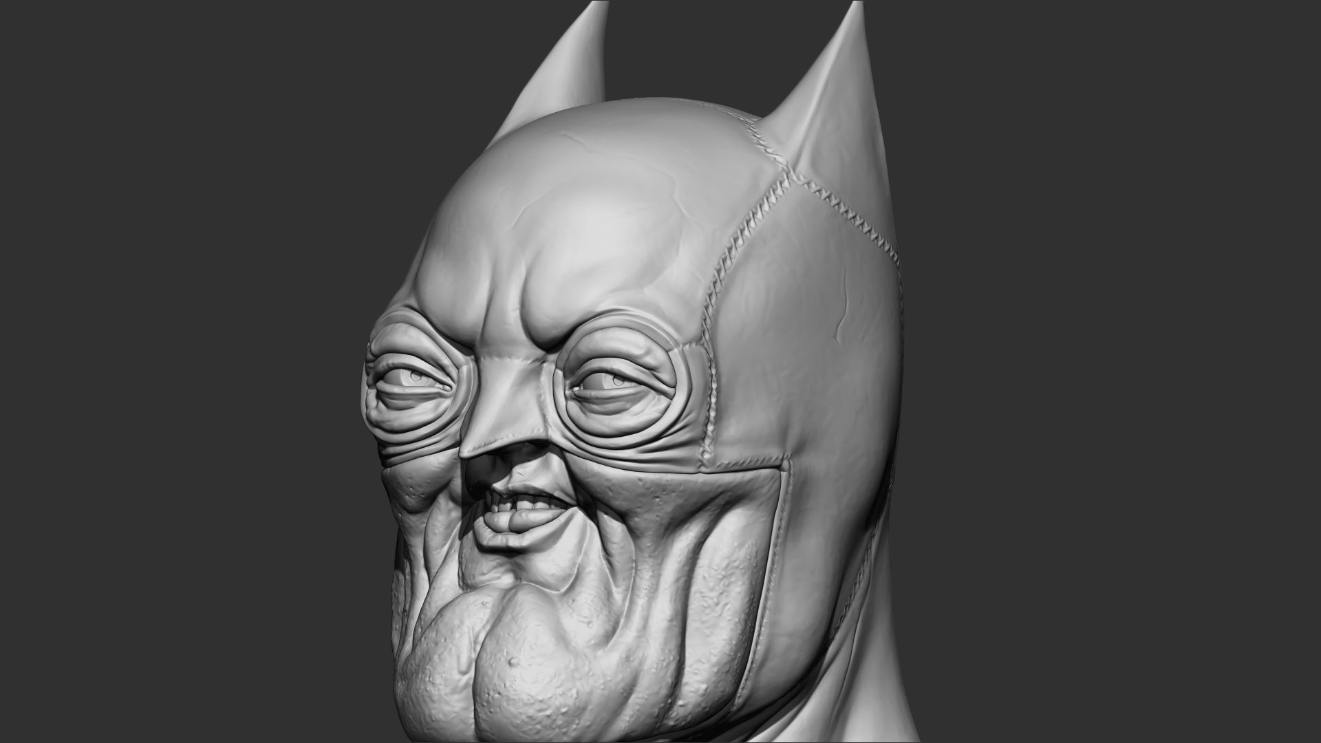 Batman Face 3d Print  3D print model_5