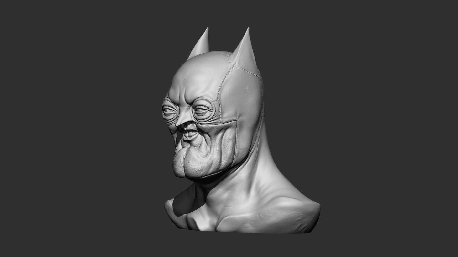 Batman Face 3d Print  3D print model_2