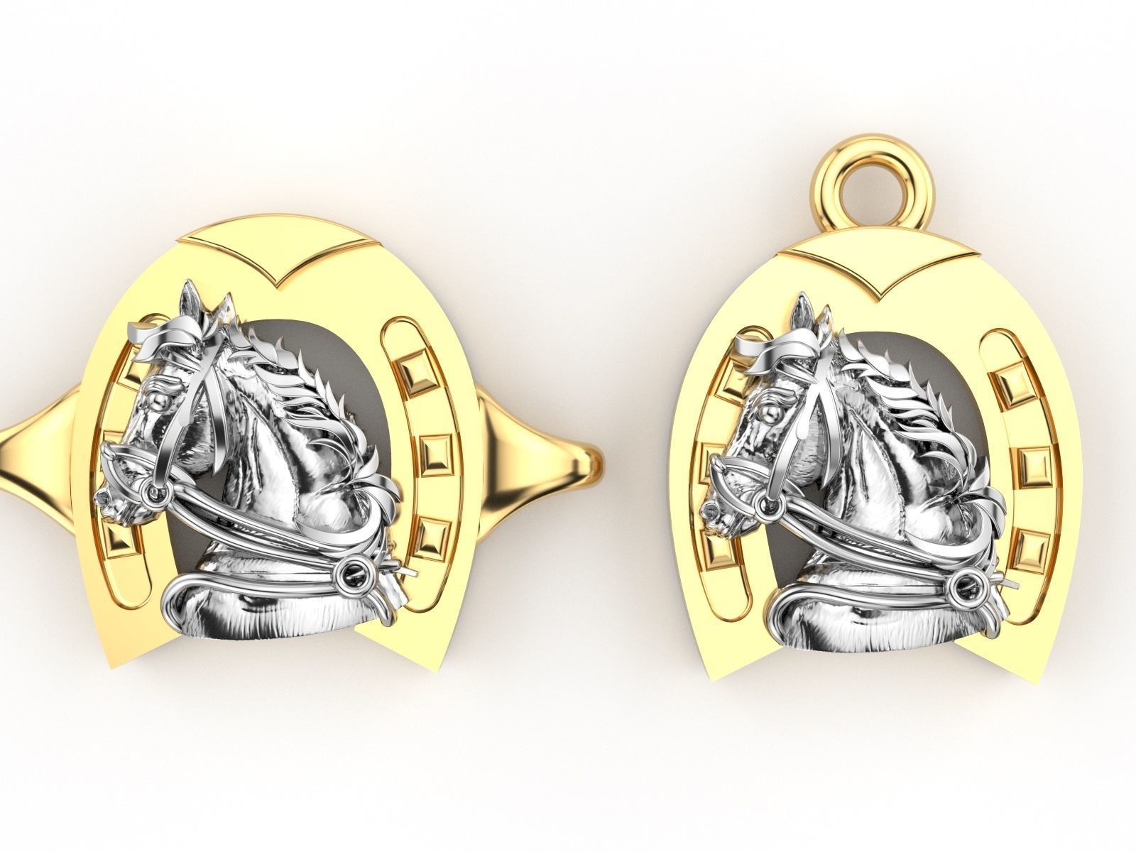 DIJE PULSERA CABALLO 3D print model_2