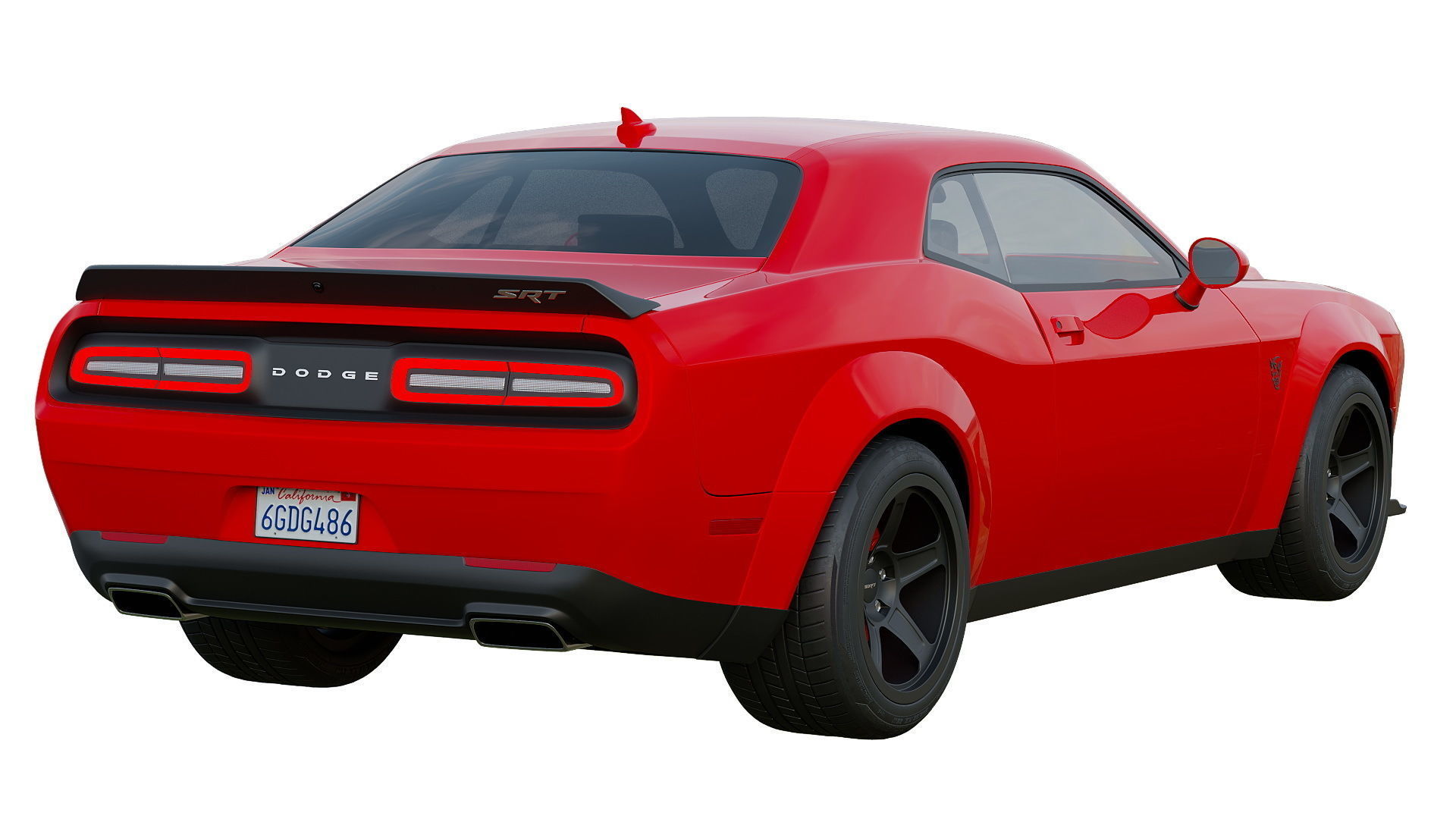 Dodge Challenger SRT Hellcat and  Demon 3D model_11
