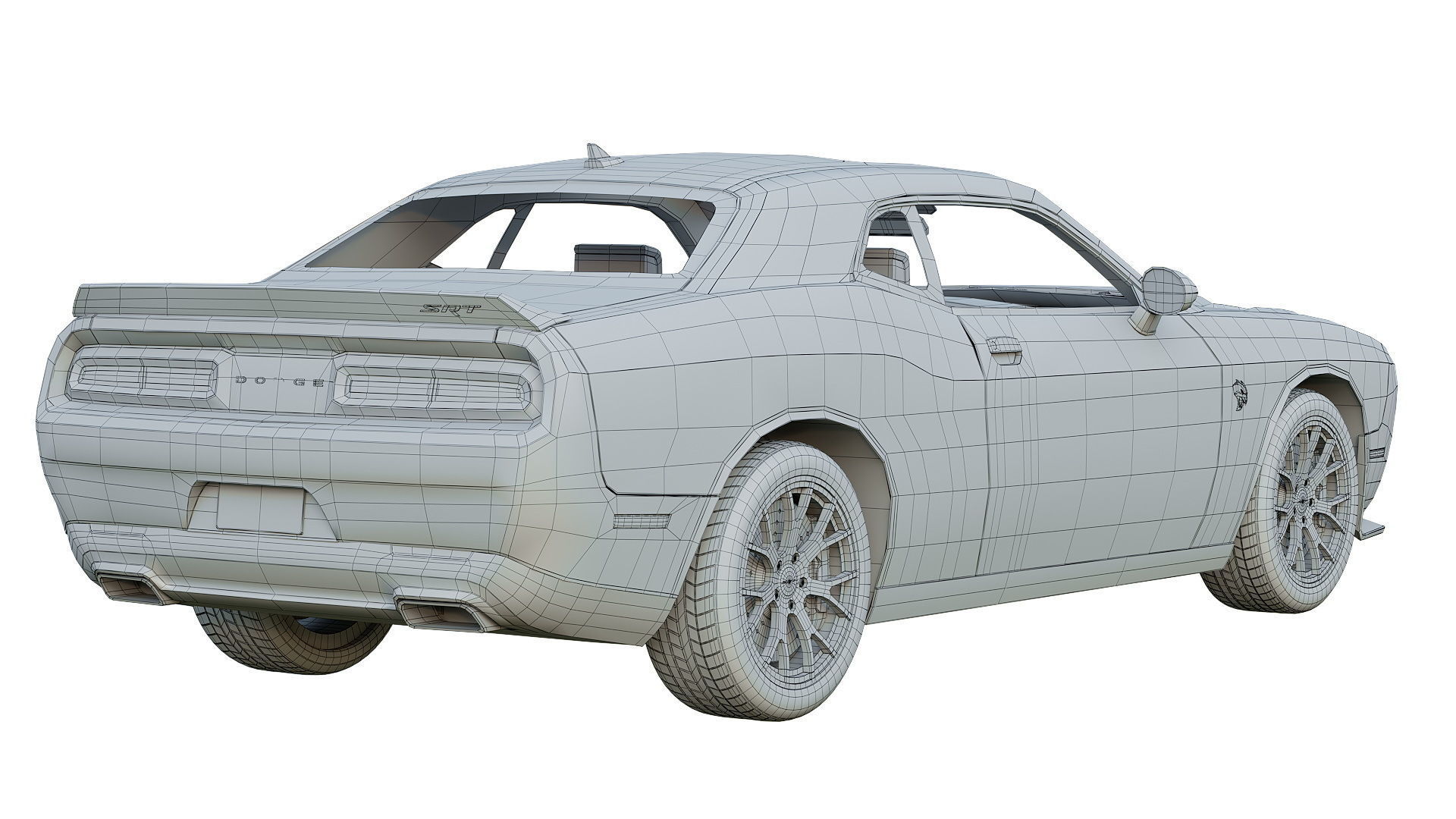Dodge Challenger SRT Hellcat and  Demon 3D model_9