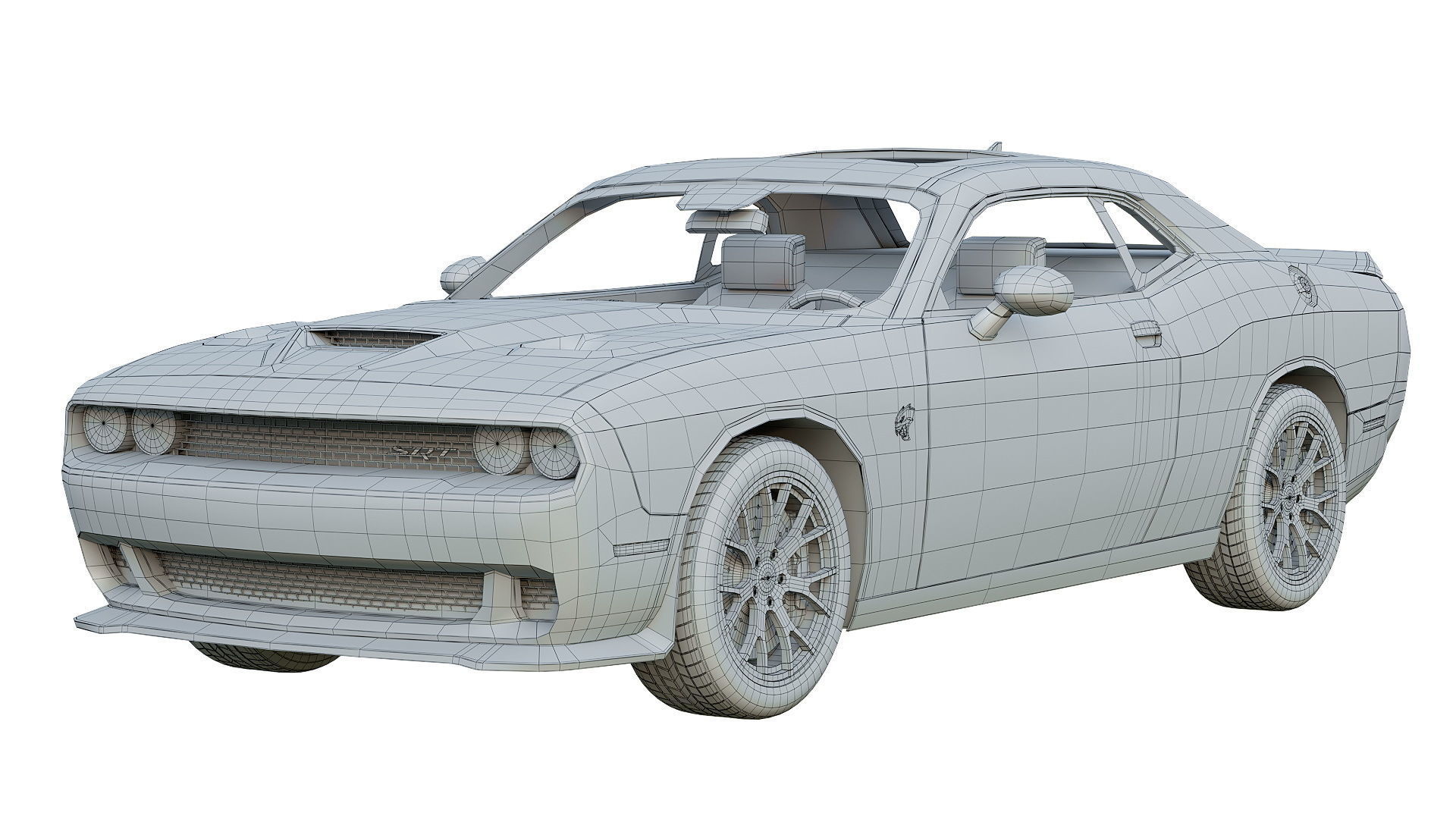 Dodge Challenger SRT Hellcat and  Demon 3D model_7