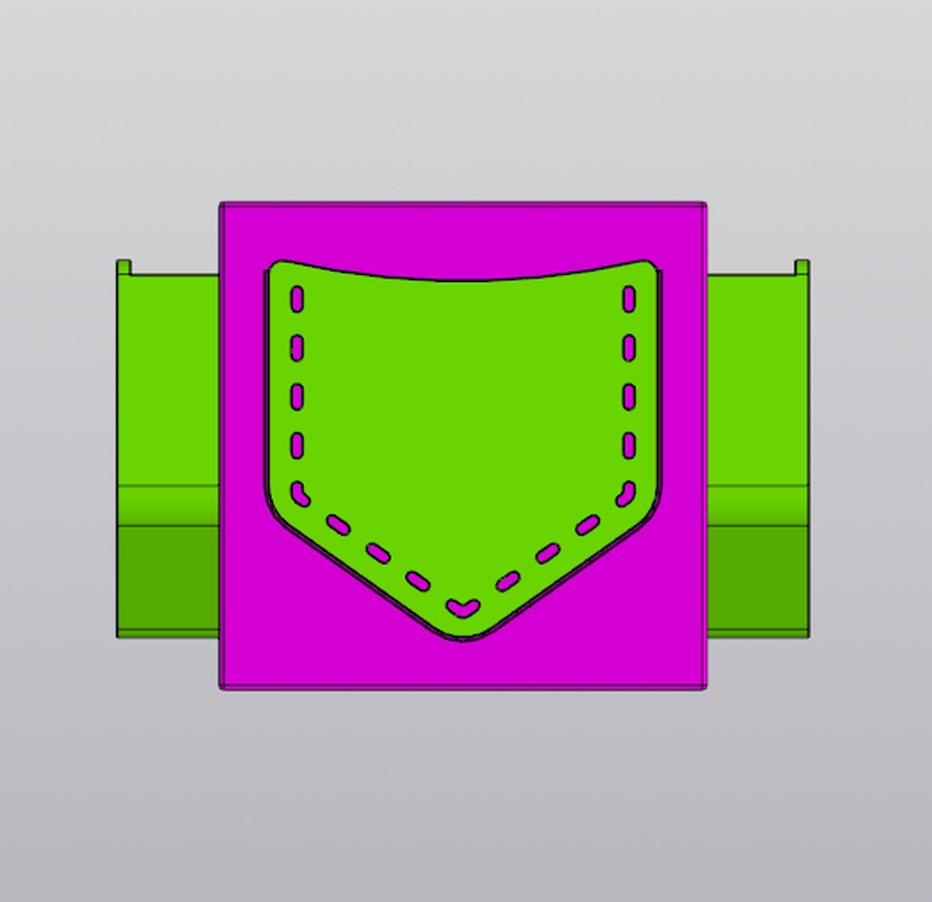 Organizer with pockets 3D print model_1