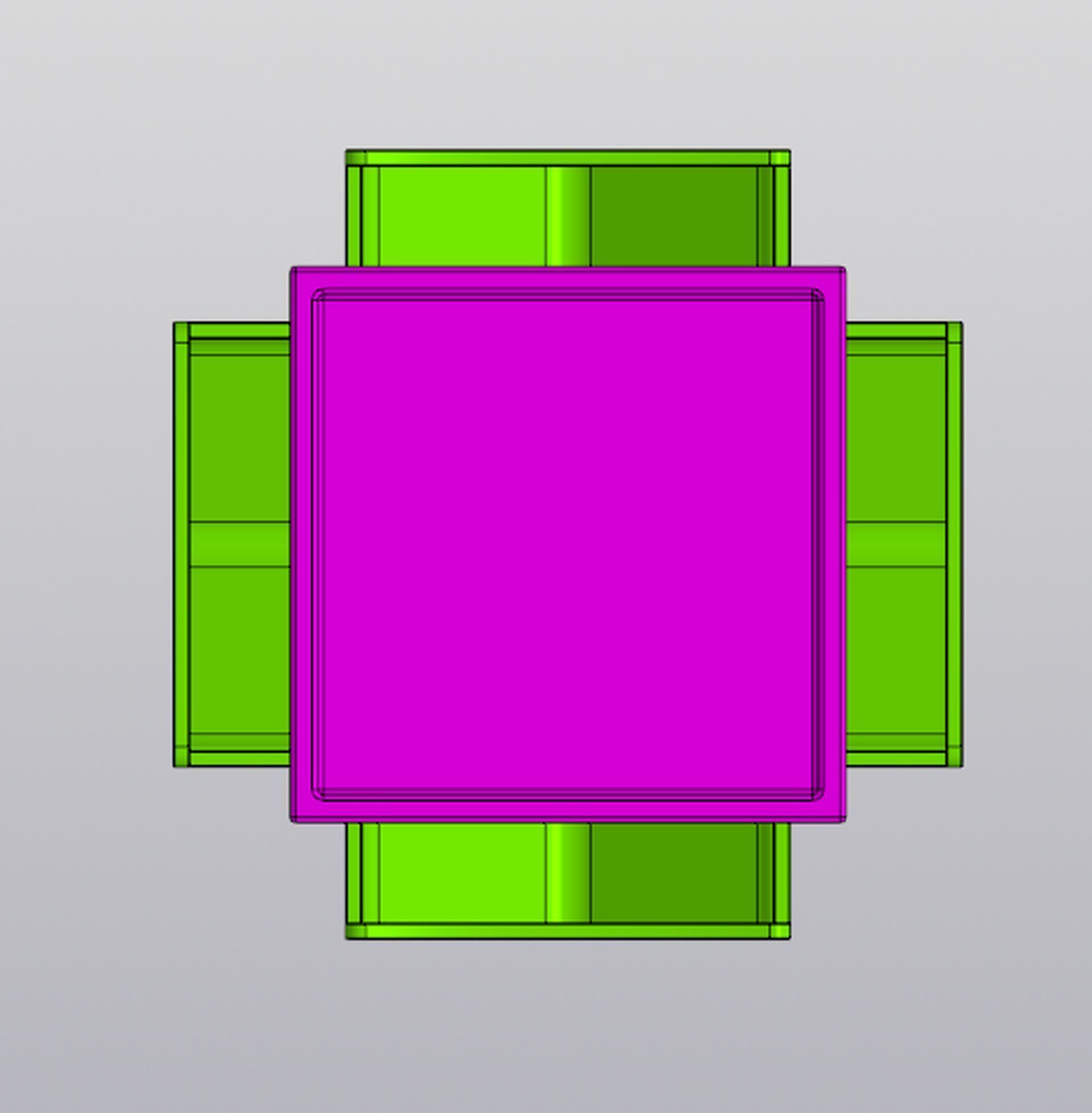 Organizer with pockets 3D print model_2