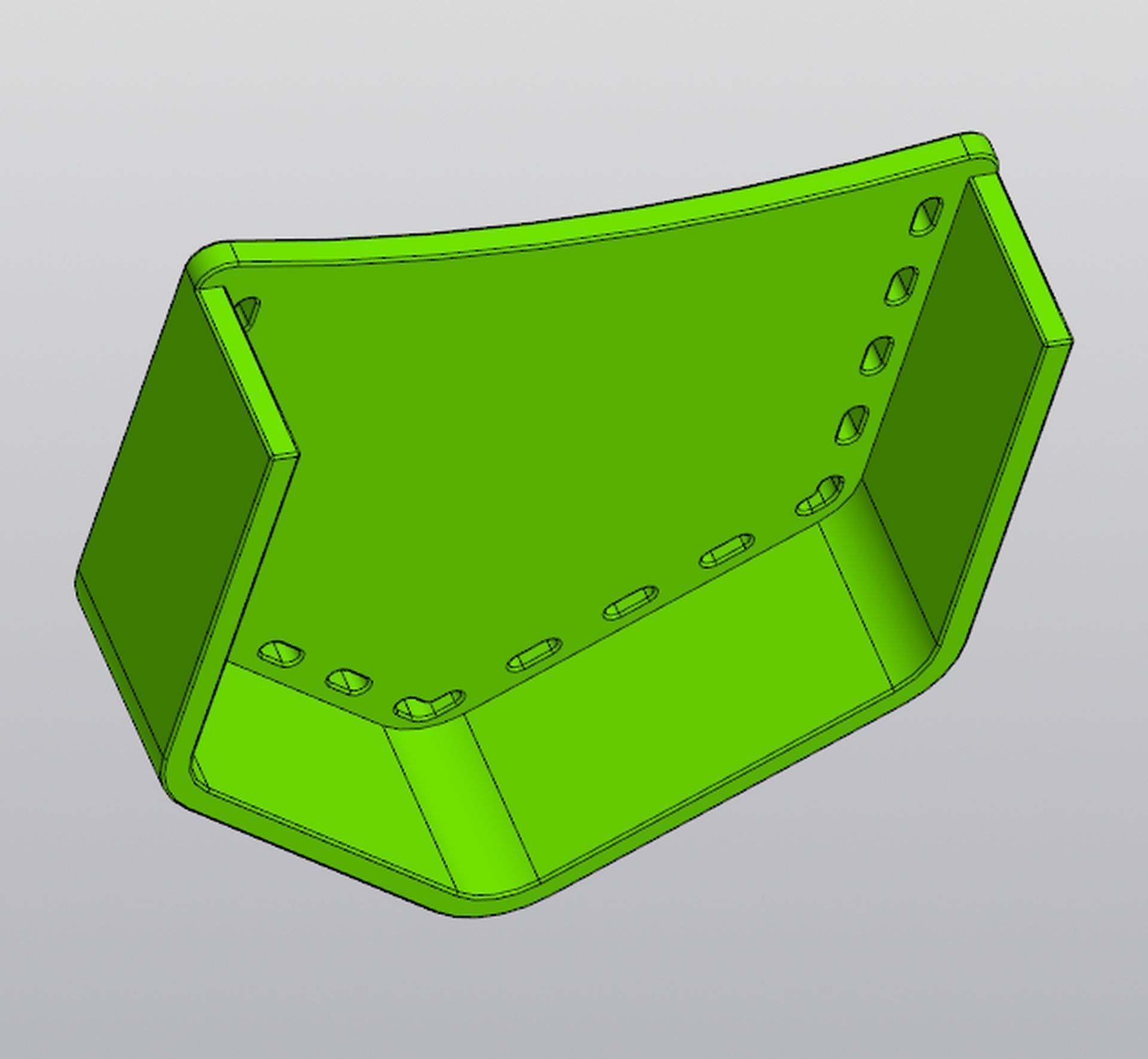 Organizer with pockets 3D print model_19