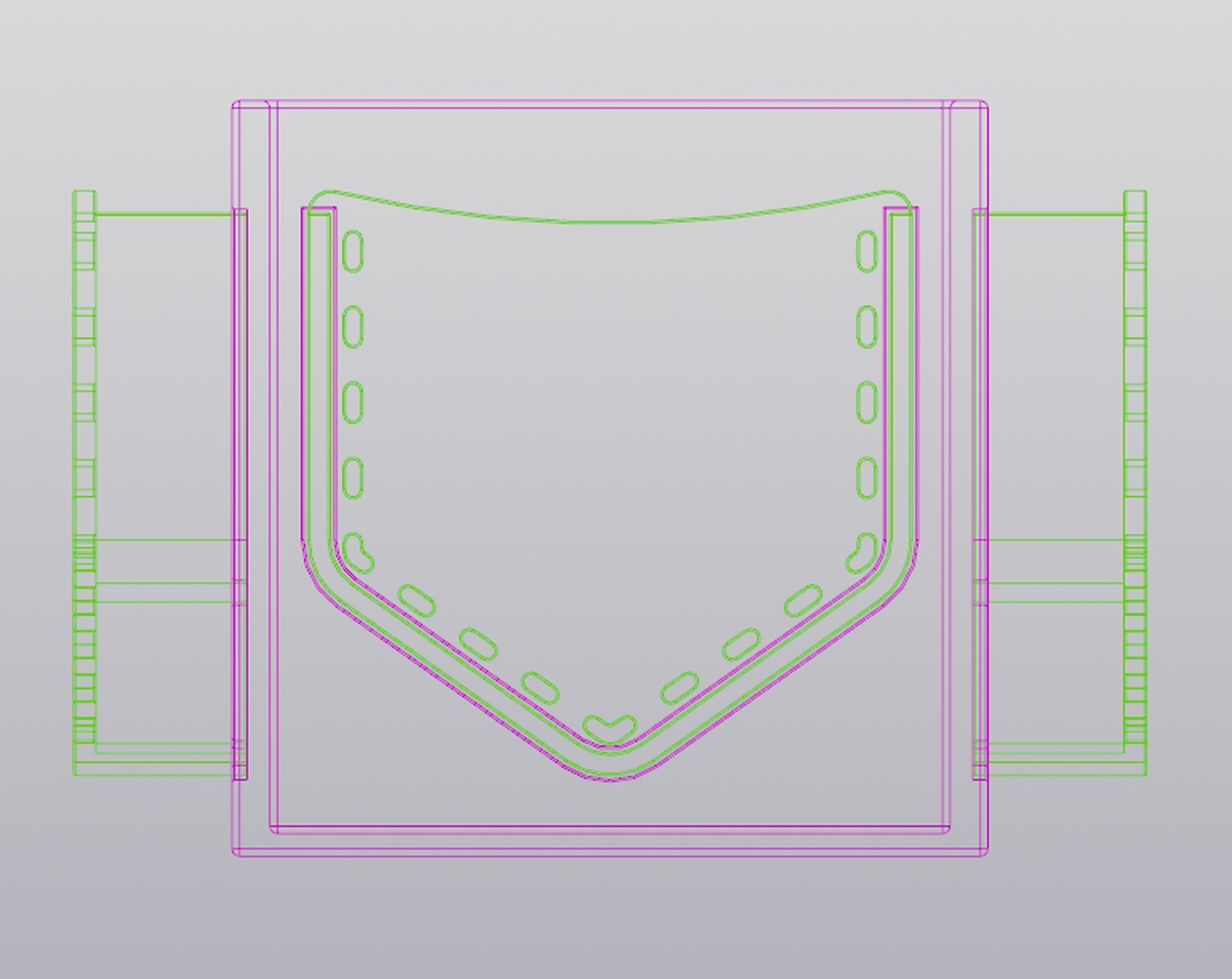 Organizer with pockets 3D print model_7