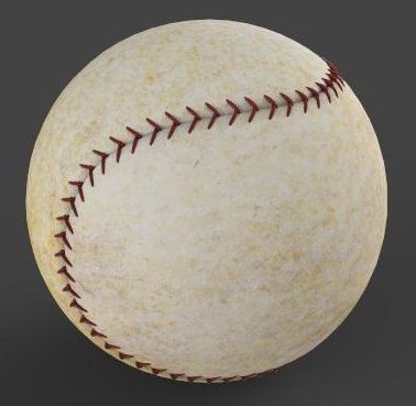 The Baseball 3D model_2