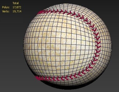 The Baseball 3D model_4