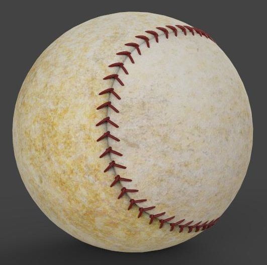The Baseball 3D model_3