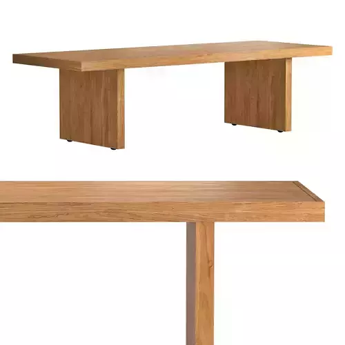 CAPE TOWN TEAK RECTANGULAR DINING TABLE