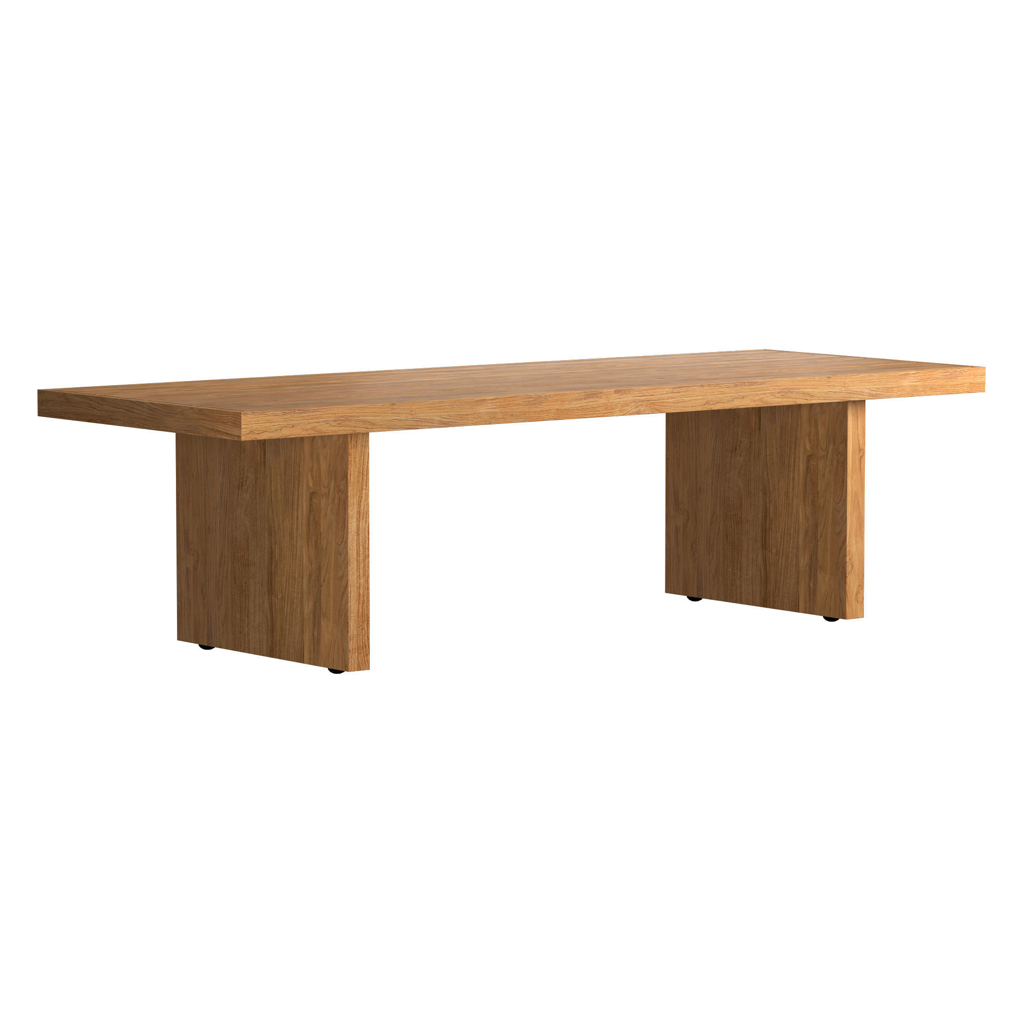 CAPE TOWN TEAK RECTANGULAR DINING TABLE 3D model_1