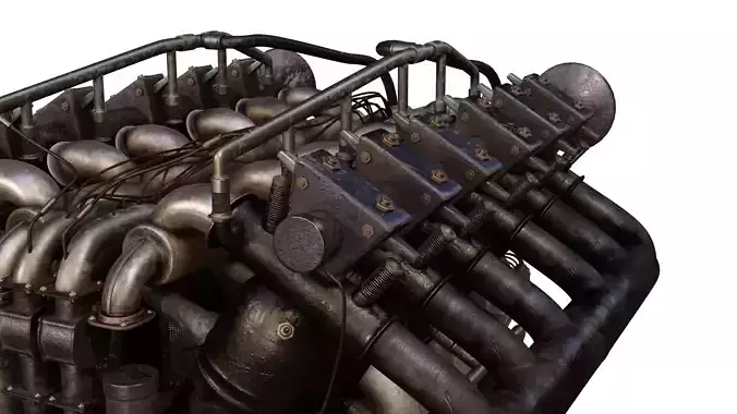 Aircraft Engine V-Type