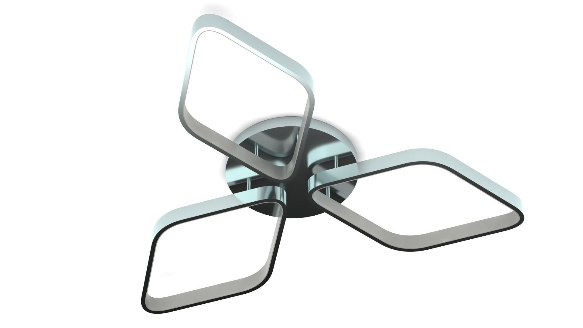 Ceiling light - 3 diamonds lamp with LED 3D model_2