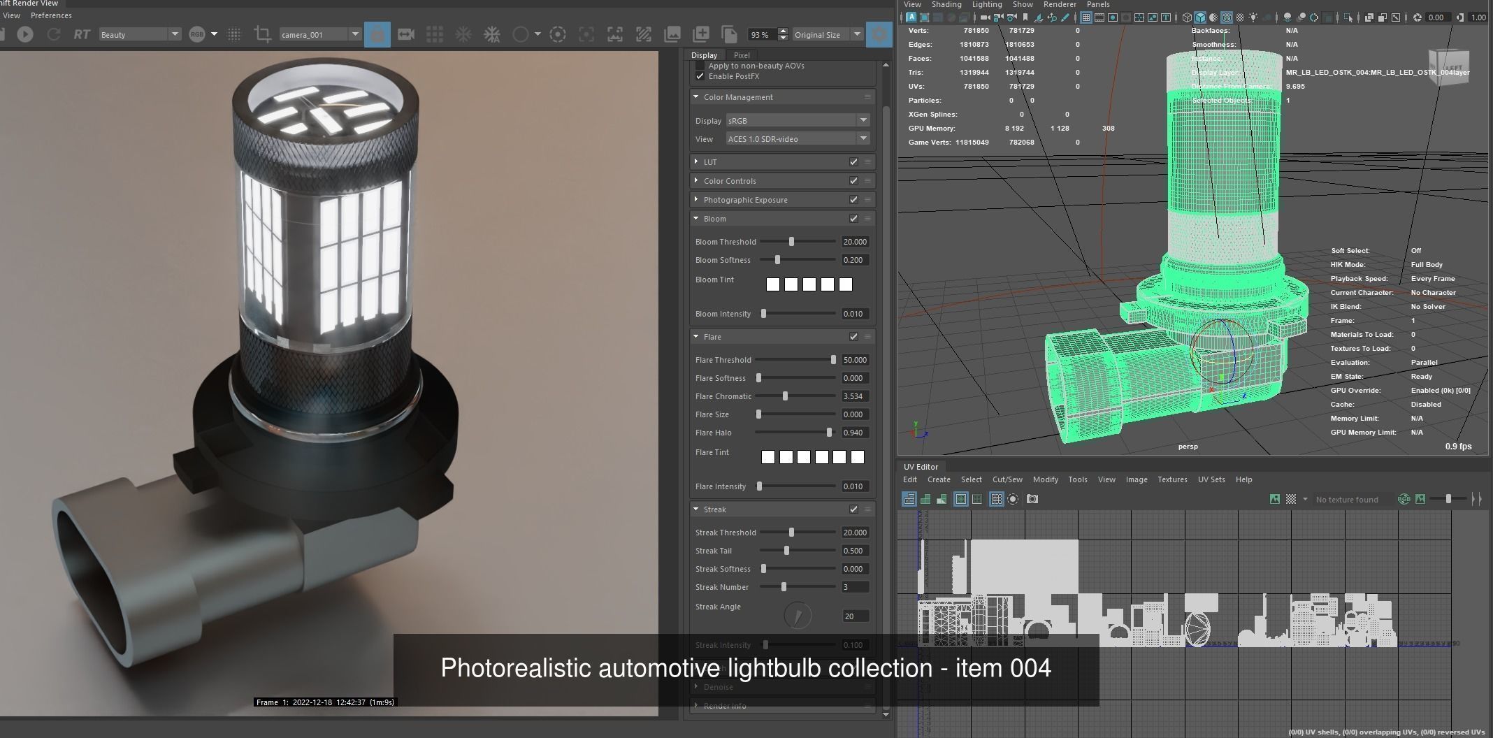Automotive lighhtbulbs 3D Model Collection_7