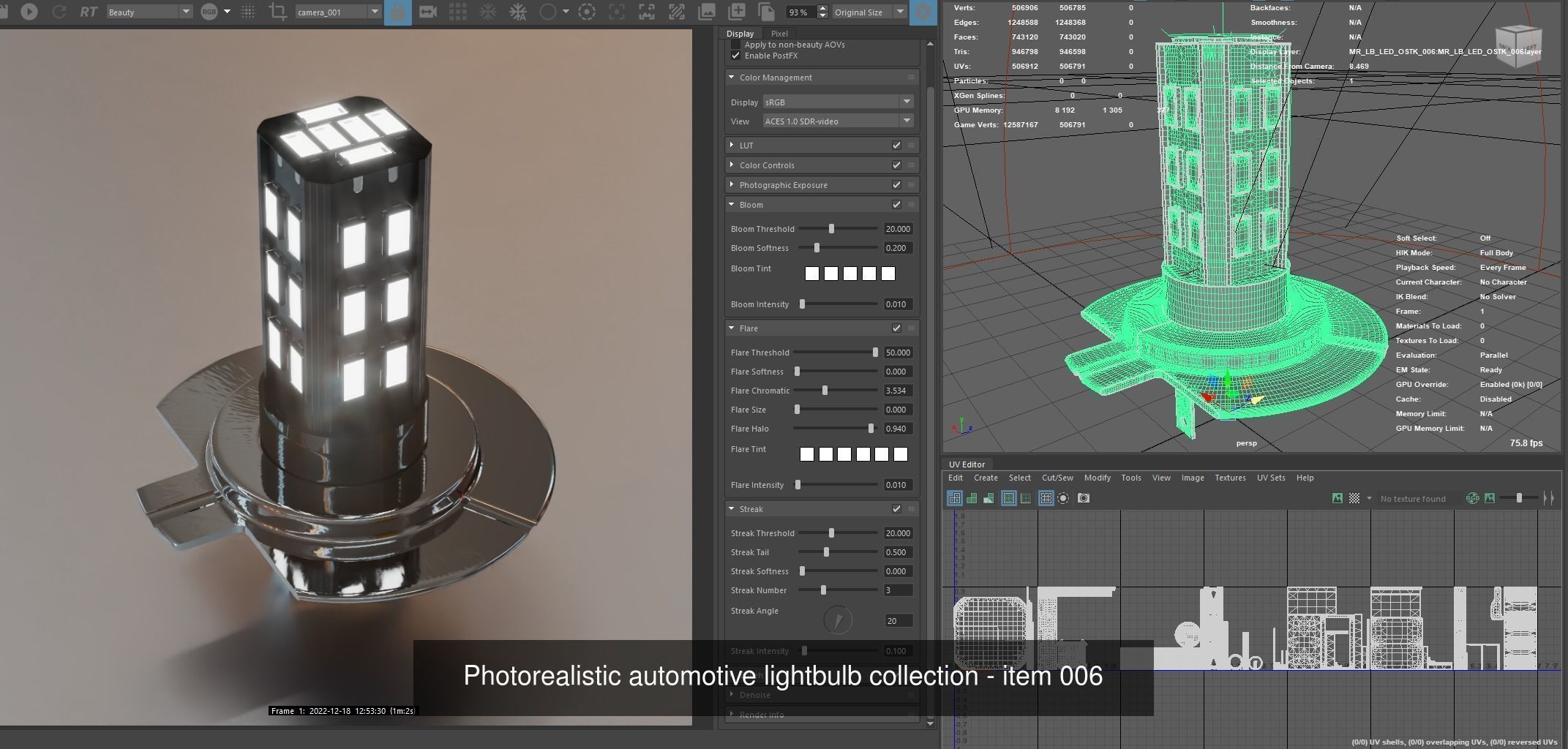 Automotive lighhtbulbs 3D Model Collection_9
