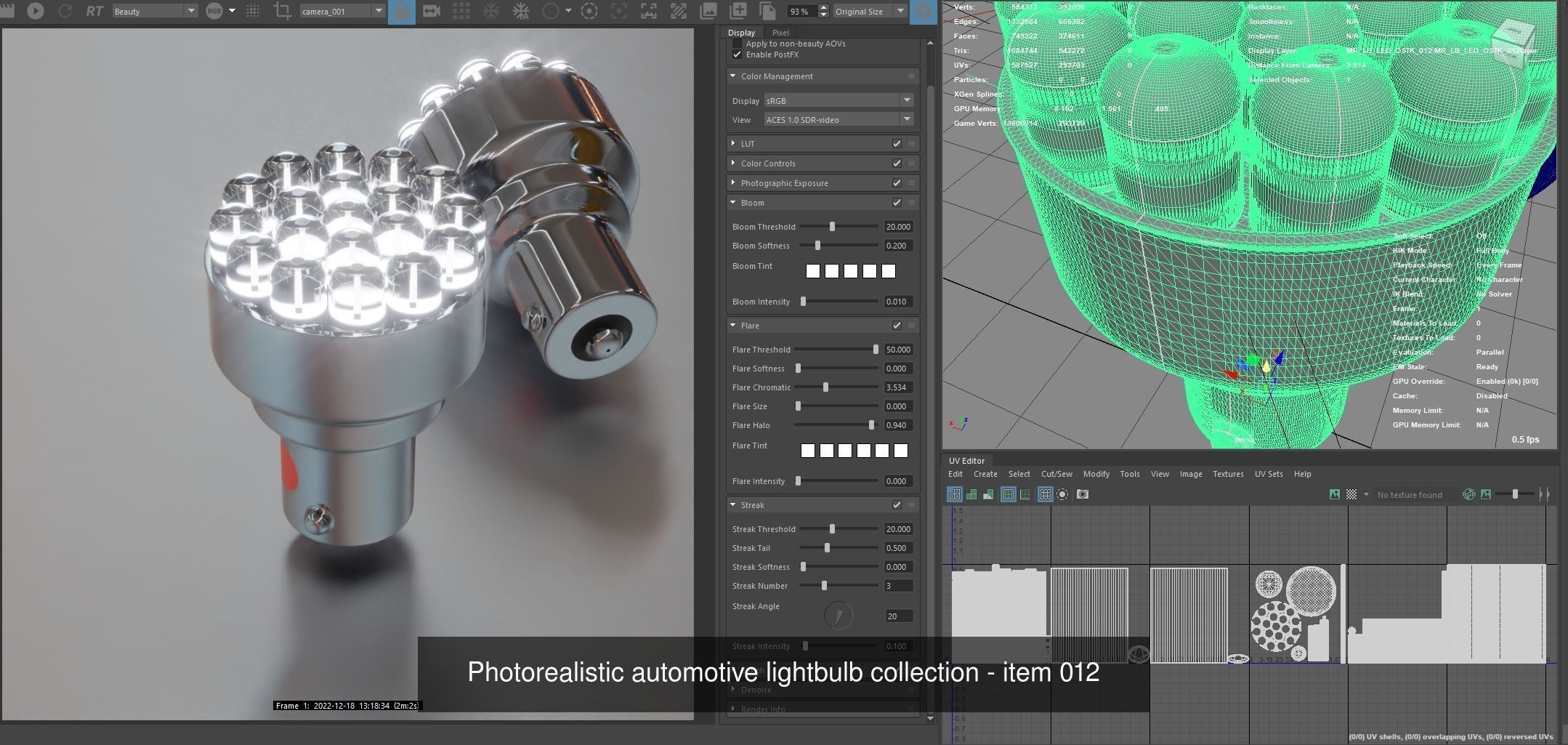 Automotive lighhtbulbs 3D Model Collection_13