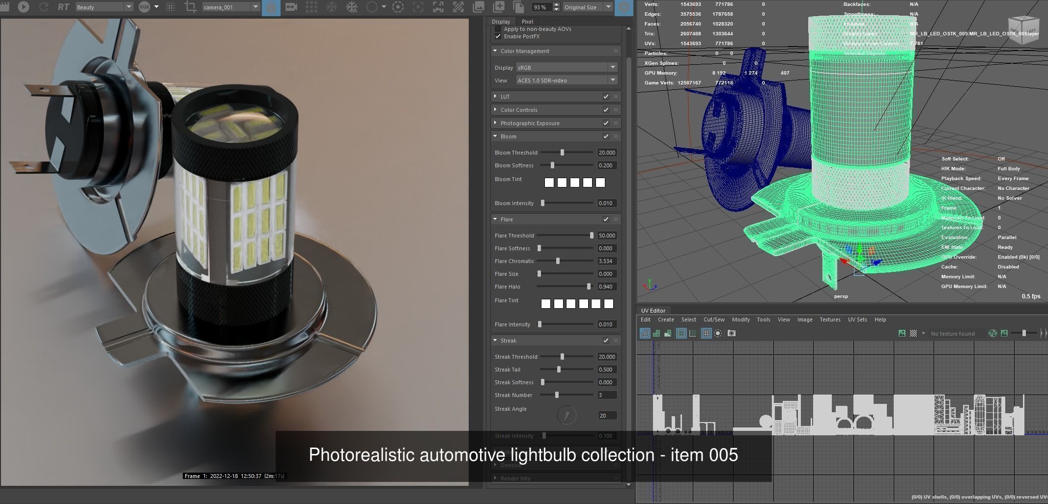 Automotive lighhtbulbs 3D Model Collection_8