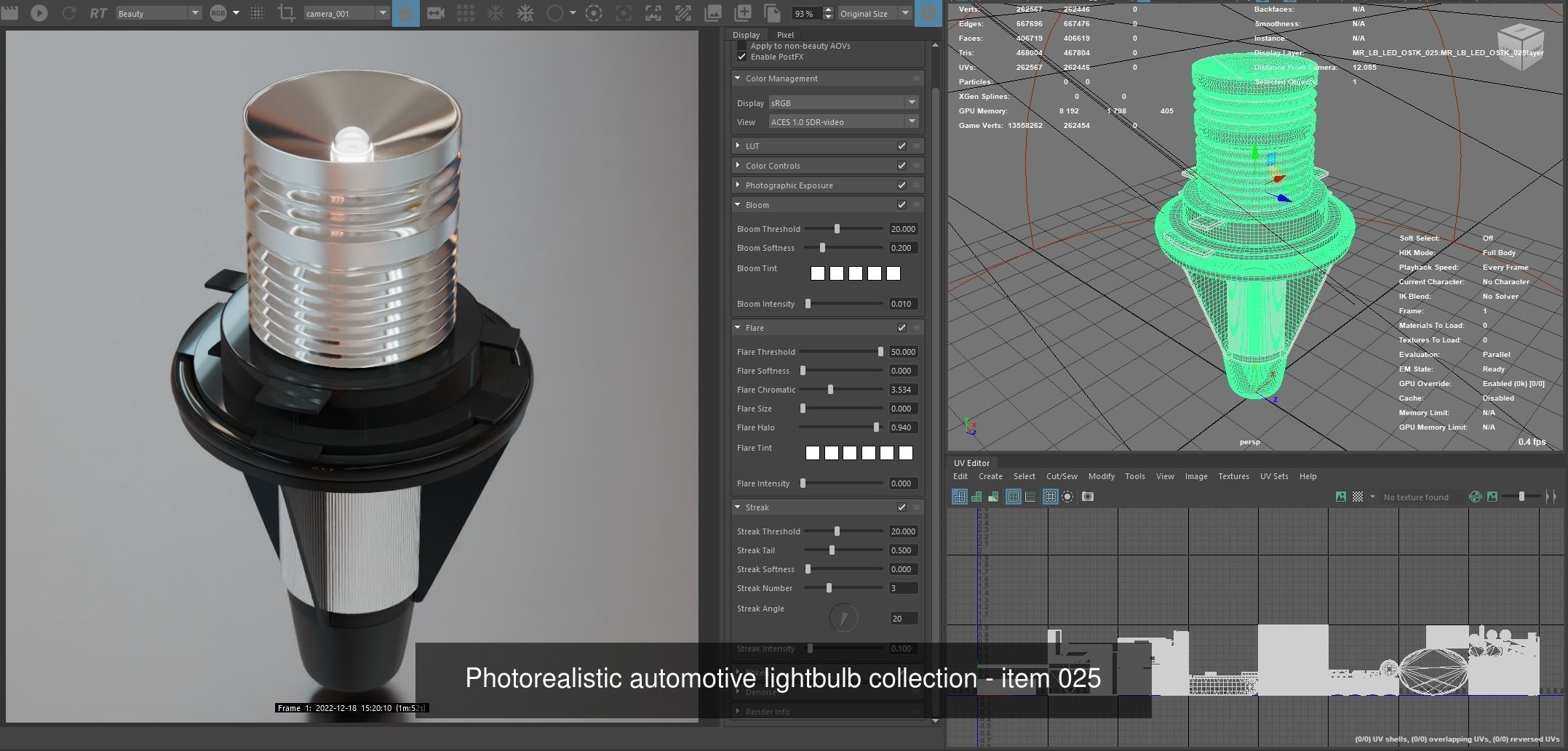 Automotive lighhtbulbs 3D Model Collection_22